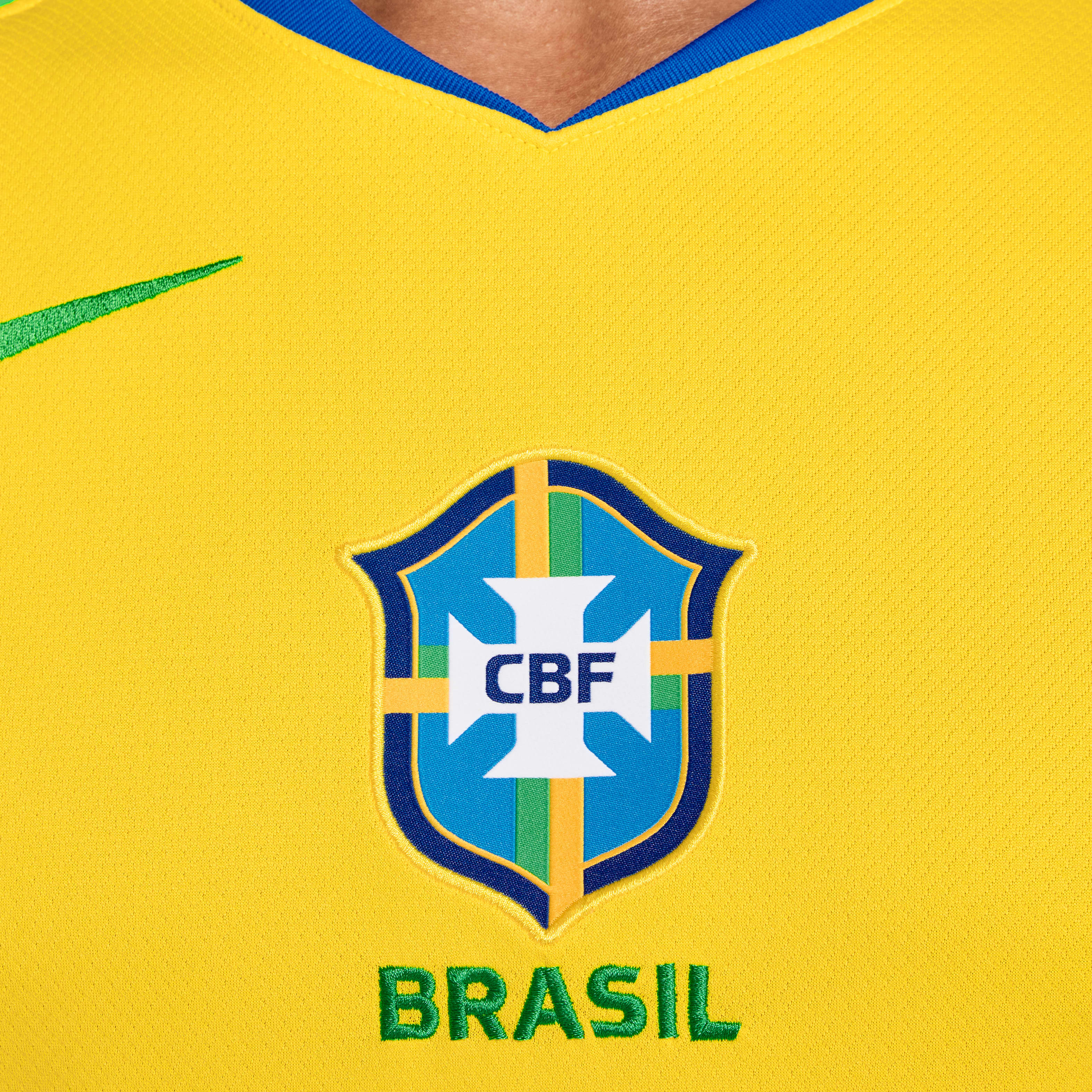 Brazil 2025 Stadium Home (Women's Team) Men's Nike Dri-FIT Soccer Replica Jersey