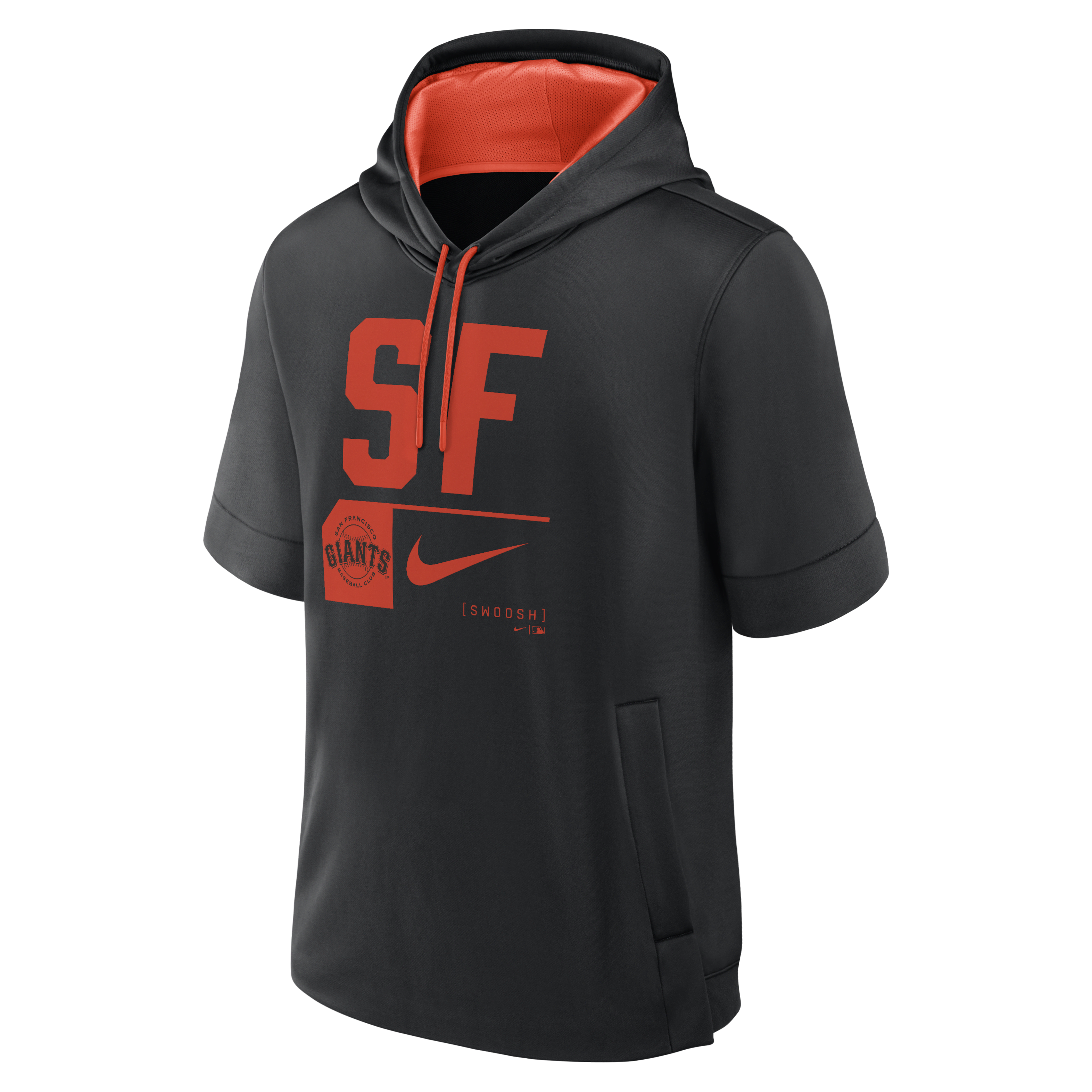 San Francisco Giants Tri Code Lockup Men's Nike MLB Short-Sleeve Pullover Hoodie