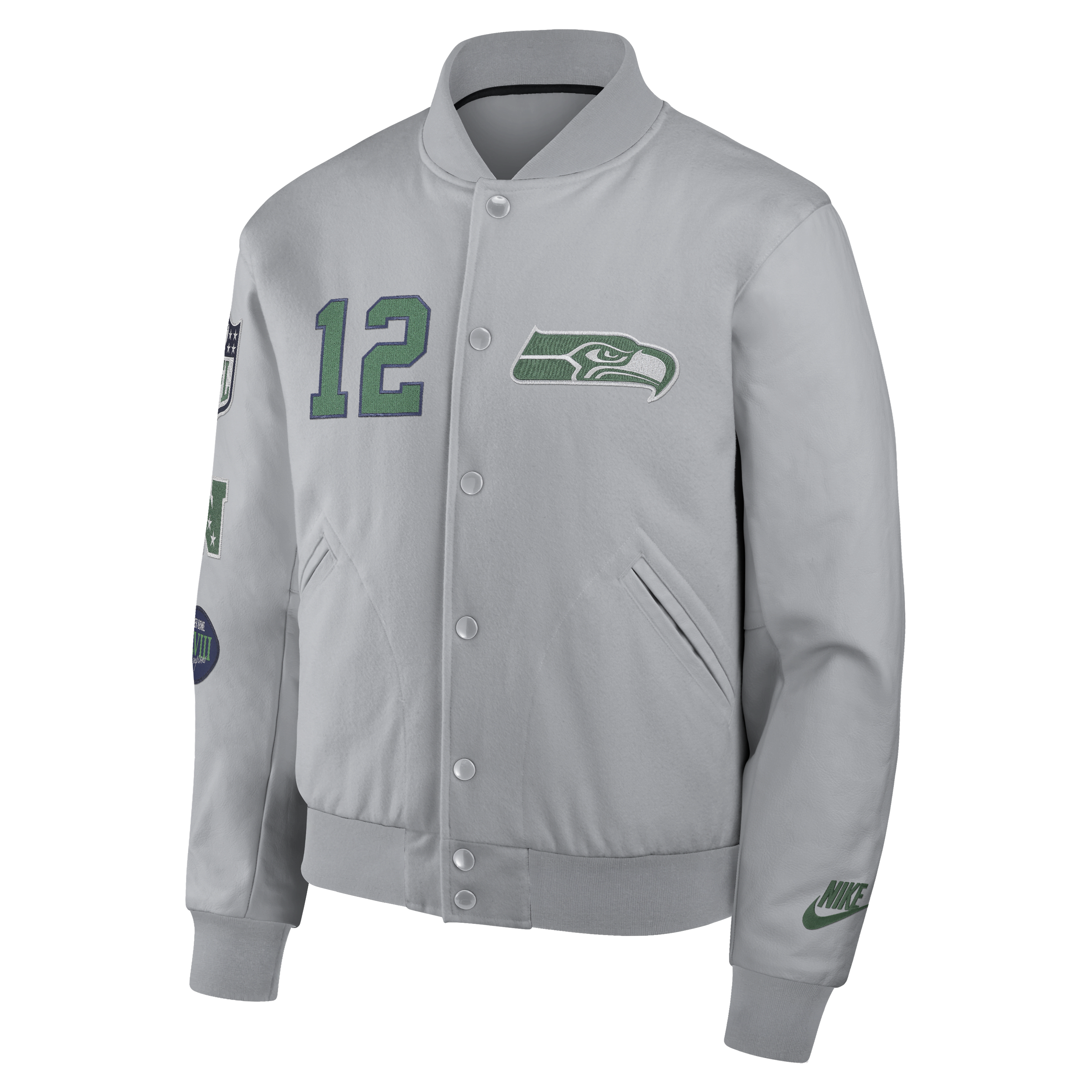 Seattle Seahawks Rivalries Collection Men's Nike NFL Full-Snap Varsity Jacket
