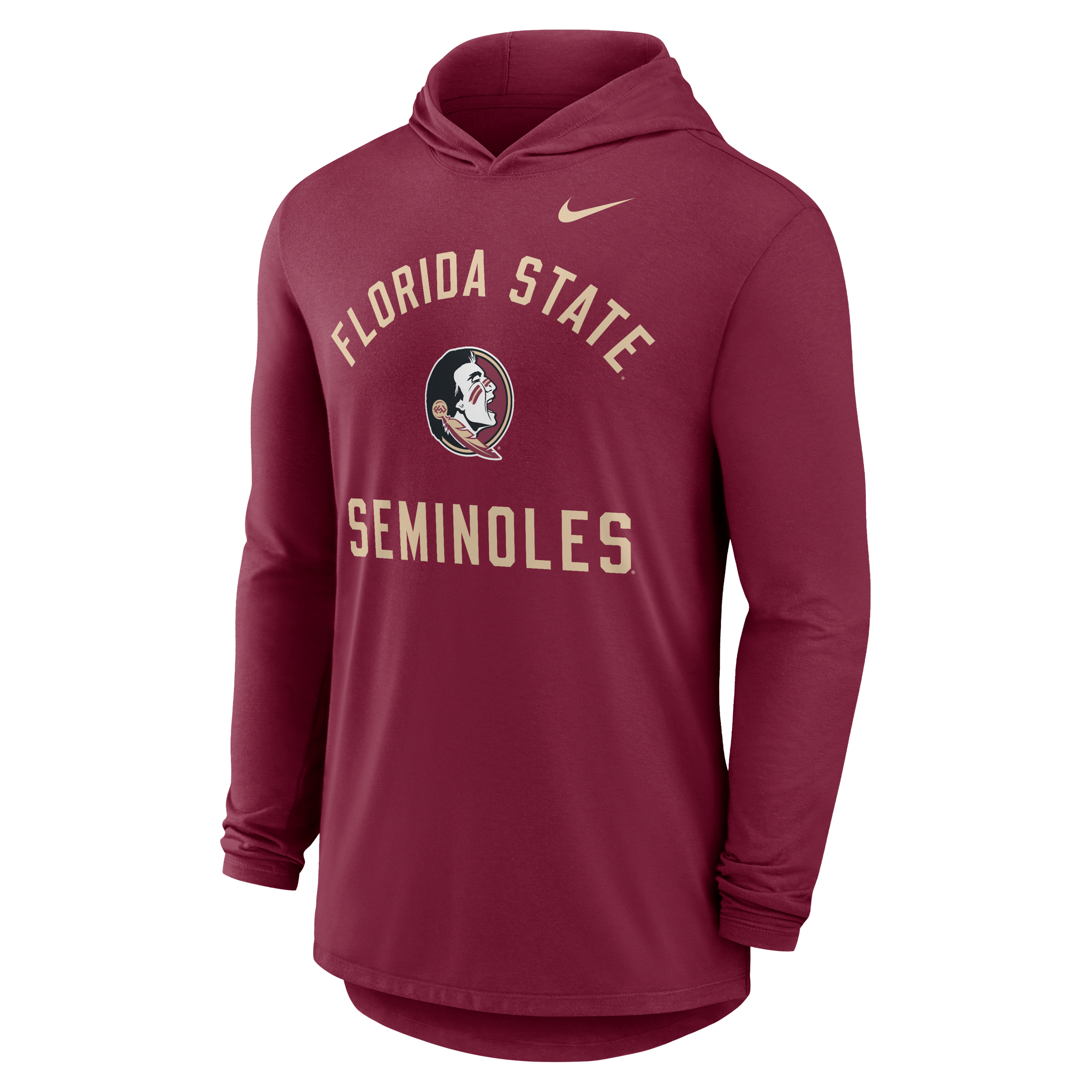 Florida State Campus Arch Men's Nike Dri-FIT College Long-Sleeve Hooded T-Shirt