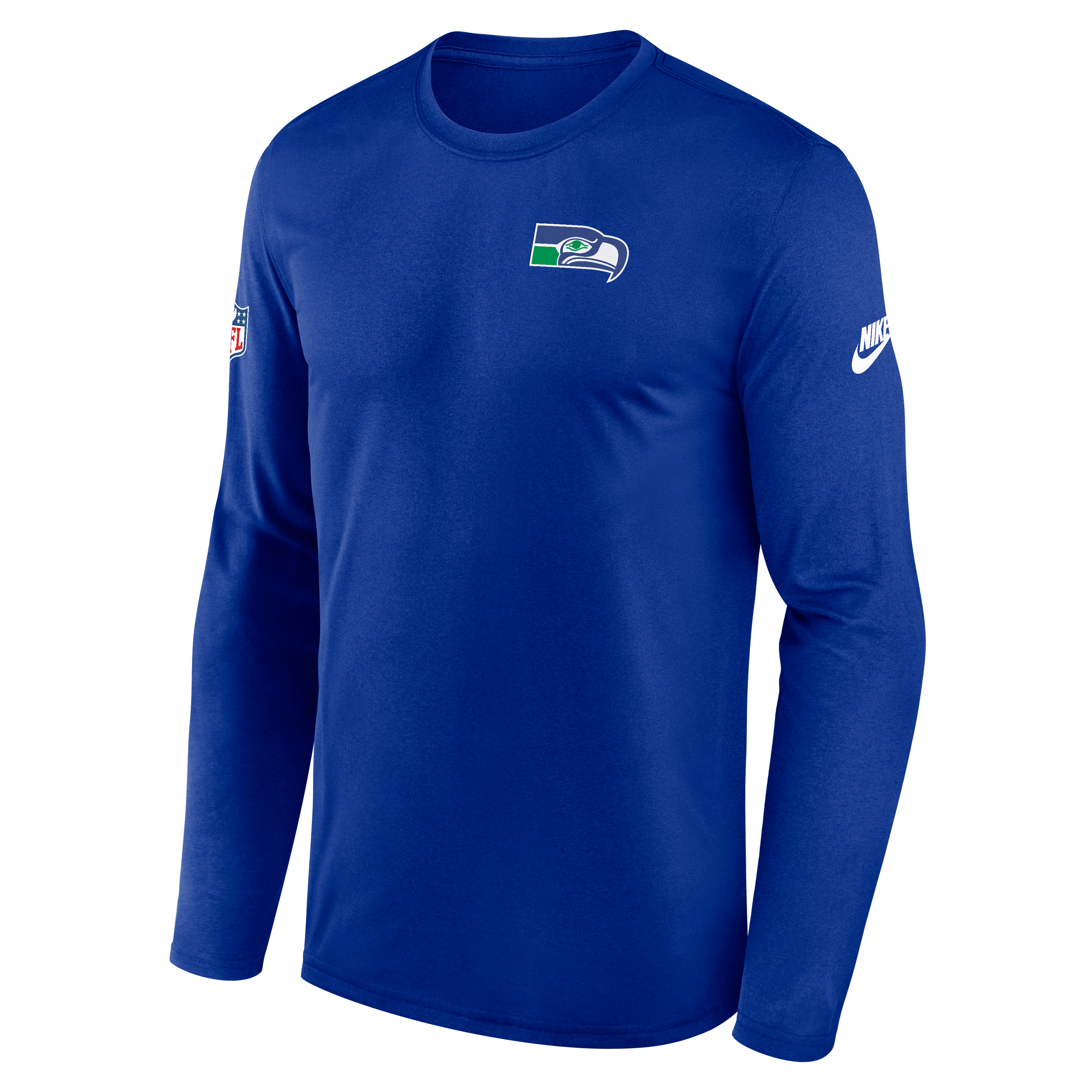Seattle Seahawks Alt Legend Small Logo Men's Nike Dri-FIT NFL Long-Sleeve T-Shirt