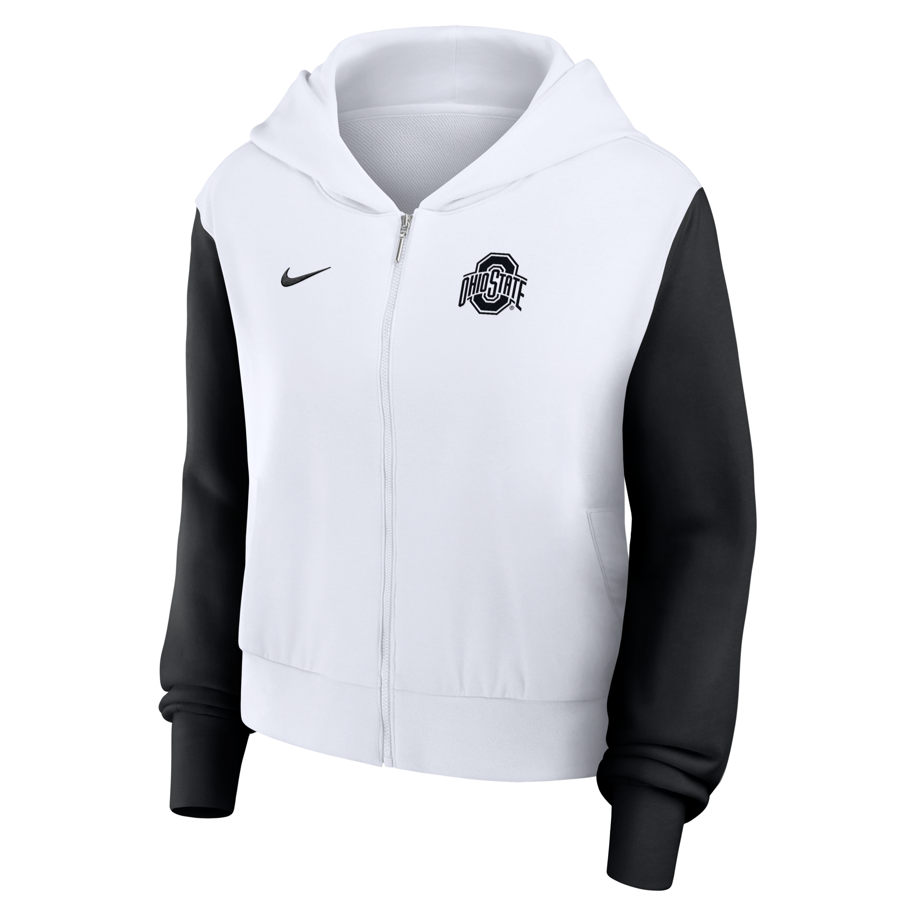 Ohio State Athletic Prep Colorblocked Script Women’s Nike College Full-Zip Hoodie