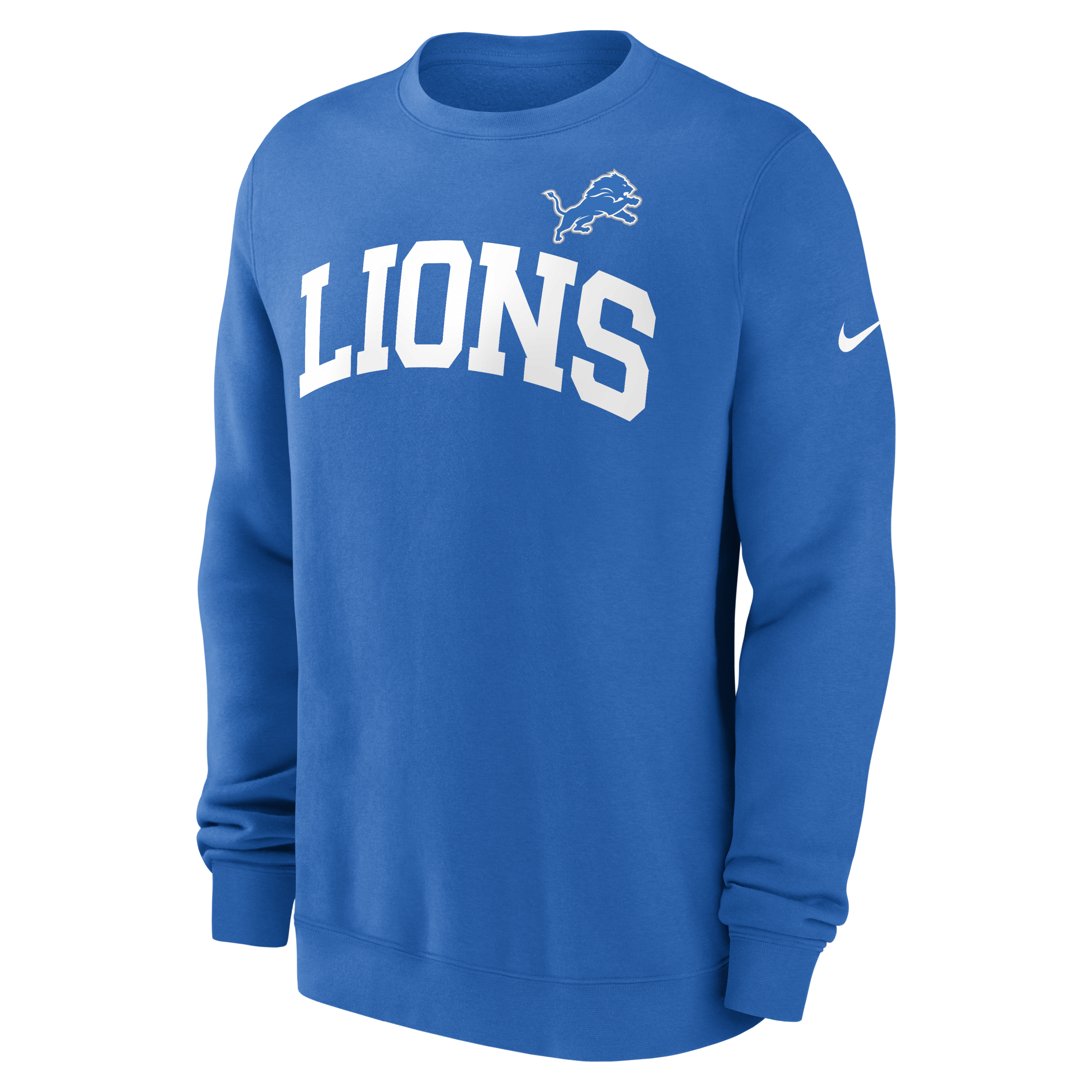 Detroit Lions Club Men's Nike NFL Pullover Crew