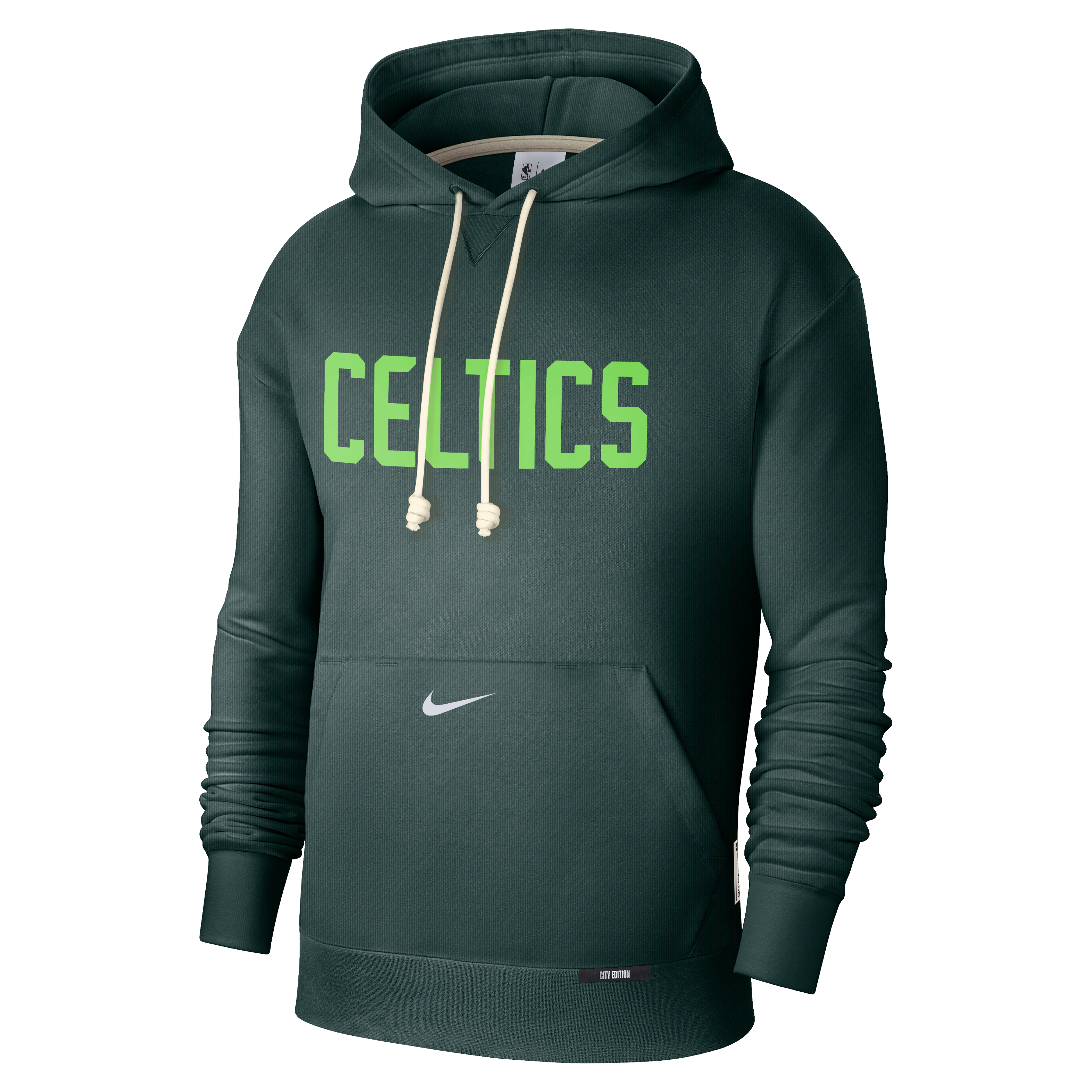 Boston Celtics Standard Issue City Edition Men's Nike Dri-FIT NBA Courtside Hoodie