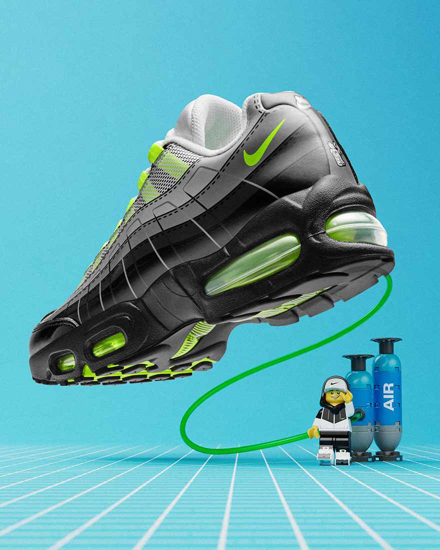 Sterk in spelen: dit is de Nike Air Max 95 x LEGO® collectie