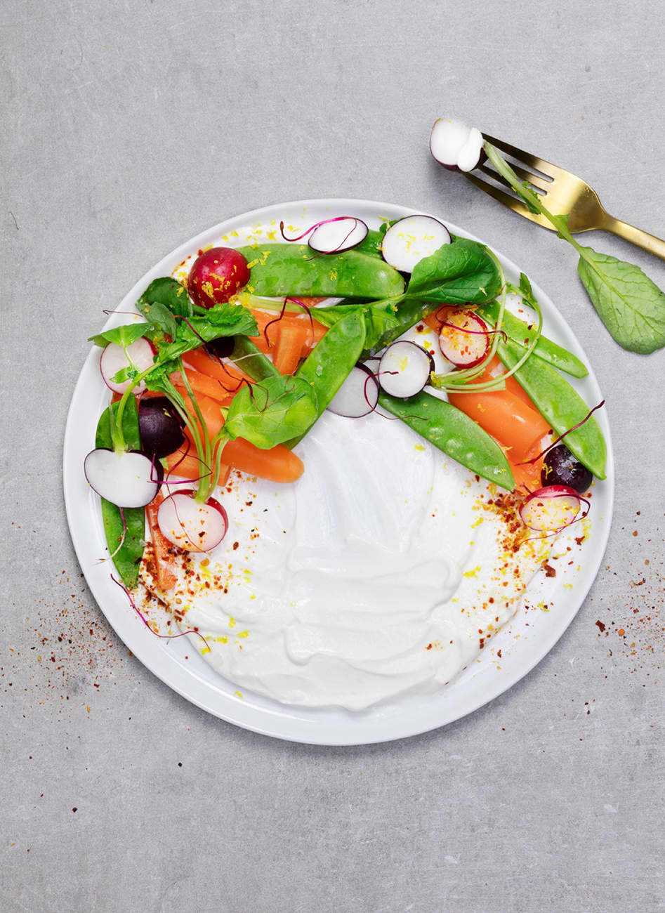 Verduras clásicas con salsa