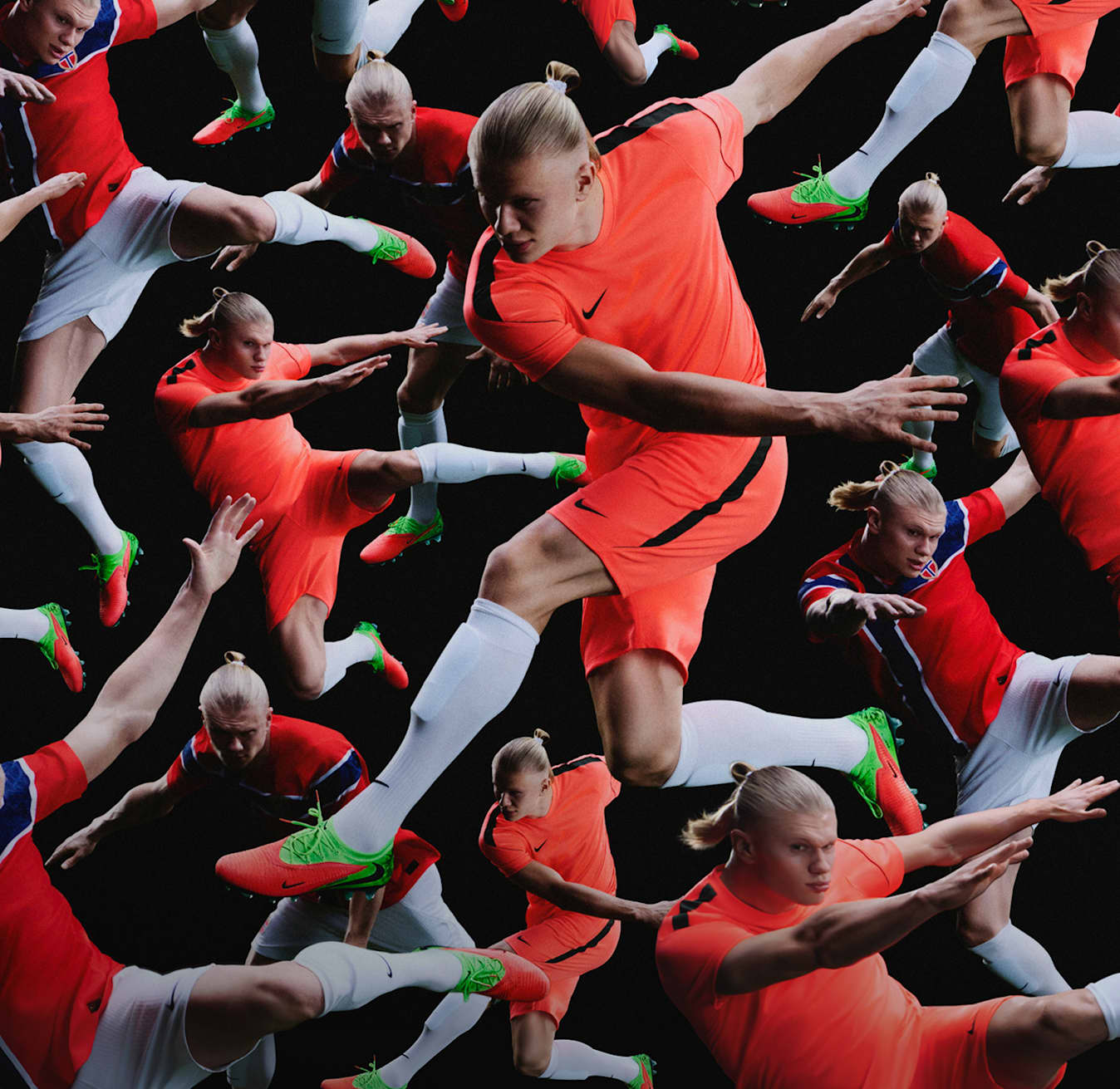 Sitio web oficial de Nike, Haazlo como Haaland