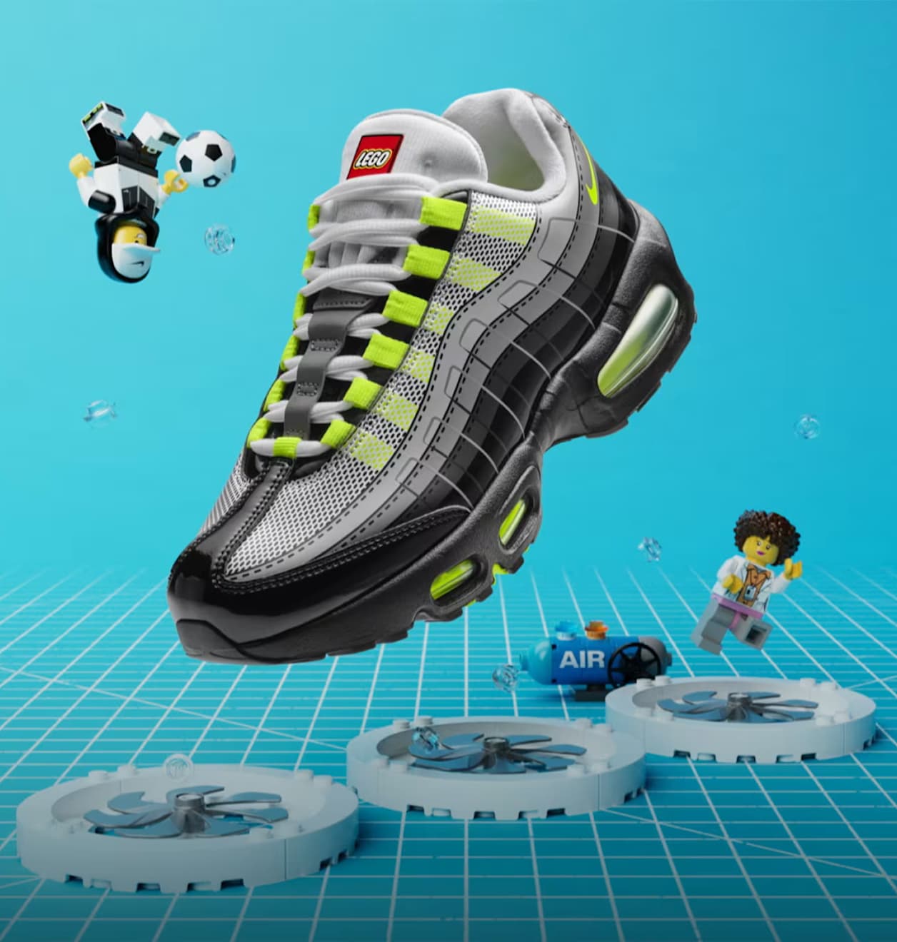 Click, Build, Bounce., Nike Air Max 95 x LEGO® Collection