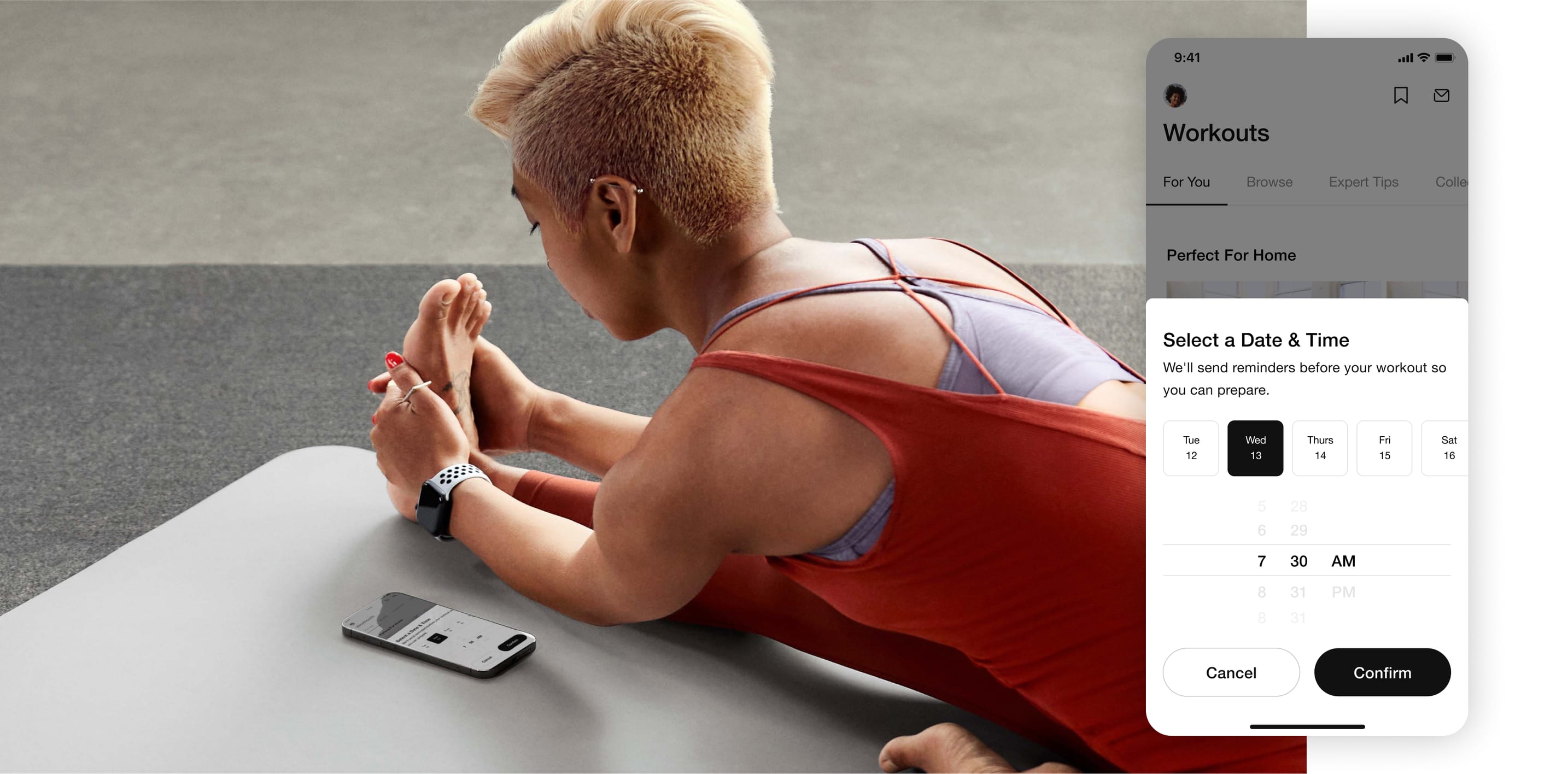 Nike Training Club App. Home Workouts