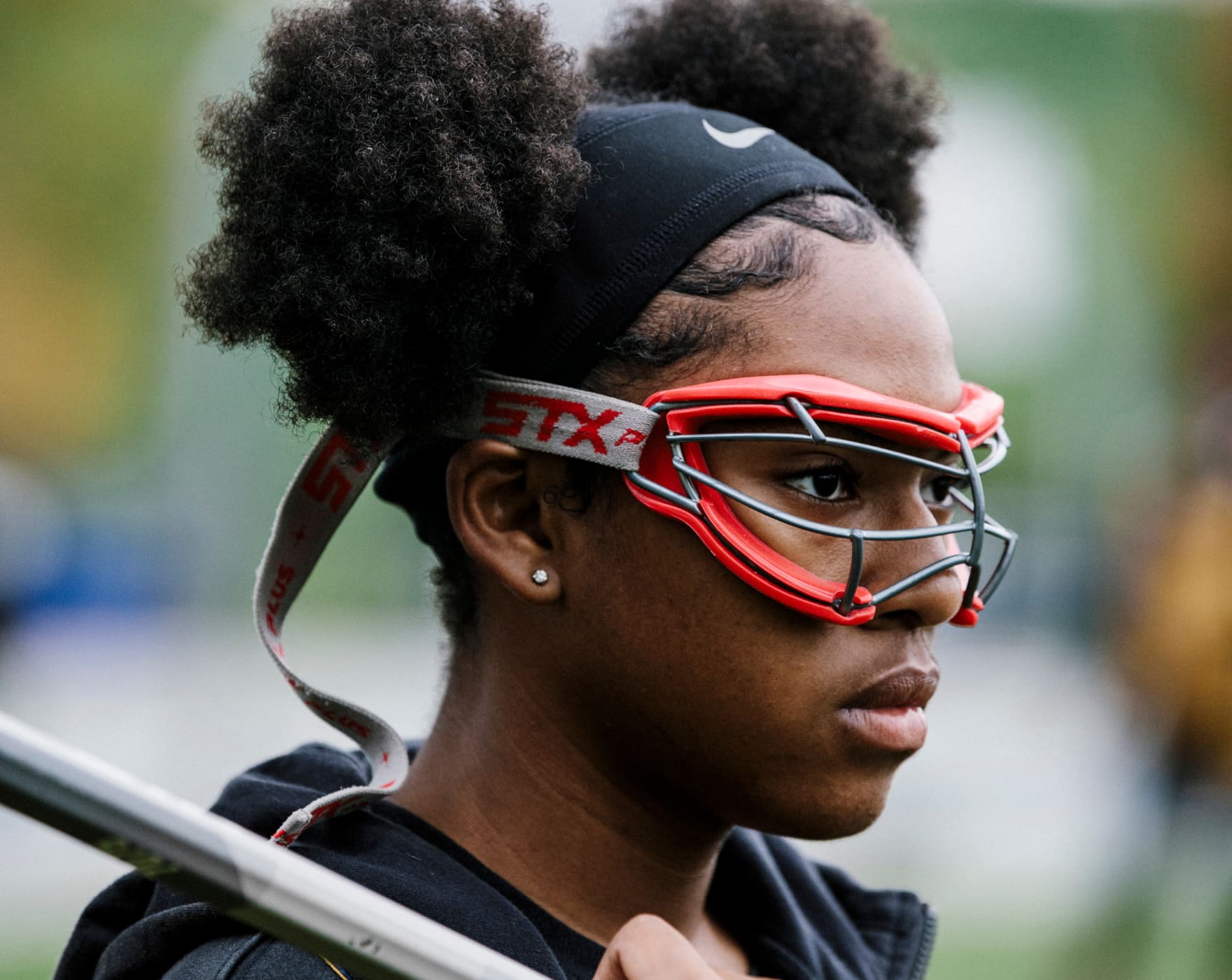 Sophia Poole, 15
Sophia had an earlier introduction than most to Eyekonz—Coach Jaz is her mum. She was five years old when she began playing lacrosse and it's clear that she's inherited her mother's drive and determination. "I'm still learning how to train with my asthma", she says. "That's definitely a weak point". The midfielder has had her eye on playing D1 lacrosse since she was in the sixth grade and says the sport has taught her to be a better communicator. "It's given me a different way to express myself", she says.