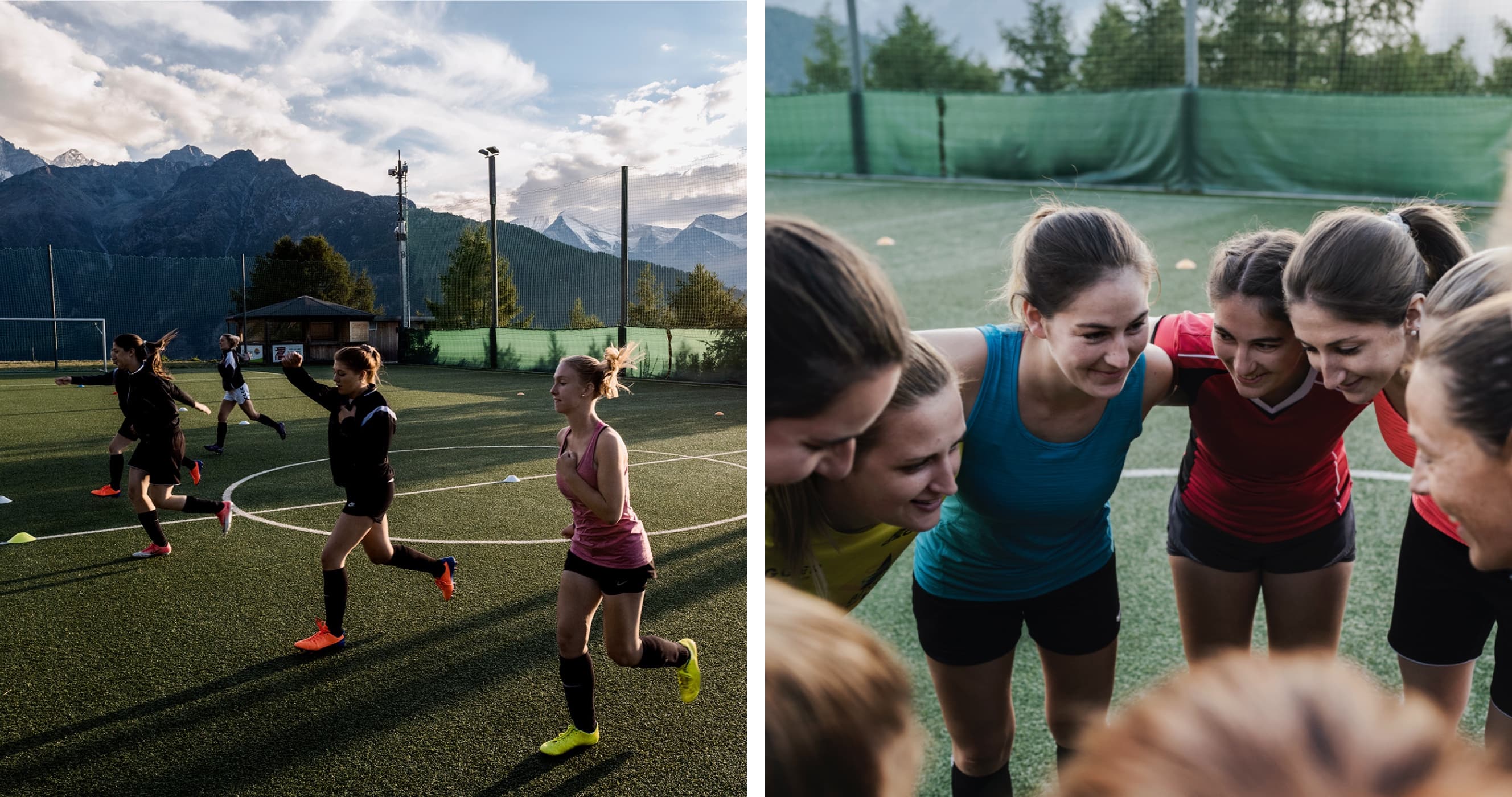 Juega al fútbol al más alto nivel en los Alpes suizos