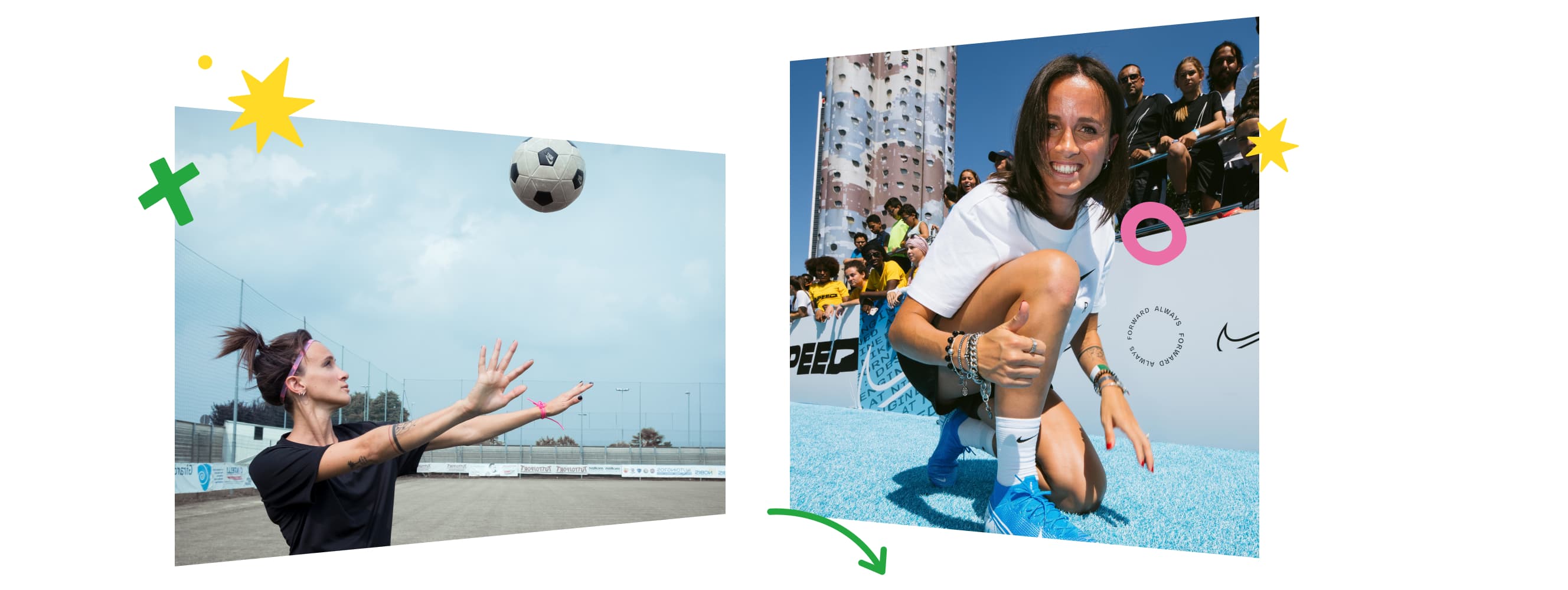 Histórias de futebol: Barbara Bonansea. Nike PT