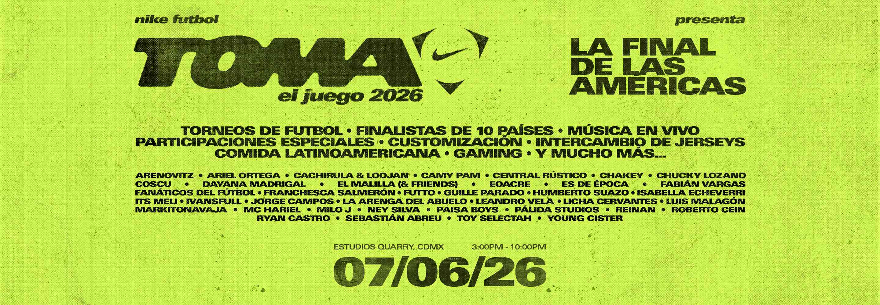 Sitio web oficial de Nike, LA FINAL DE LAS AMÉRICAS