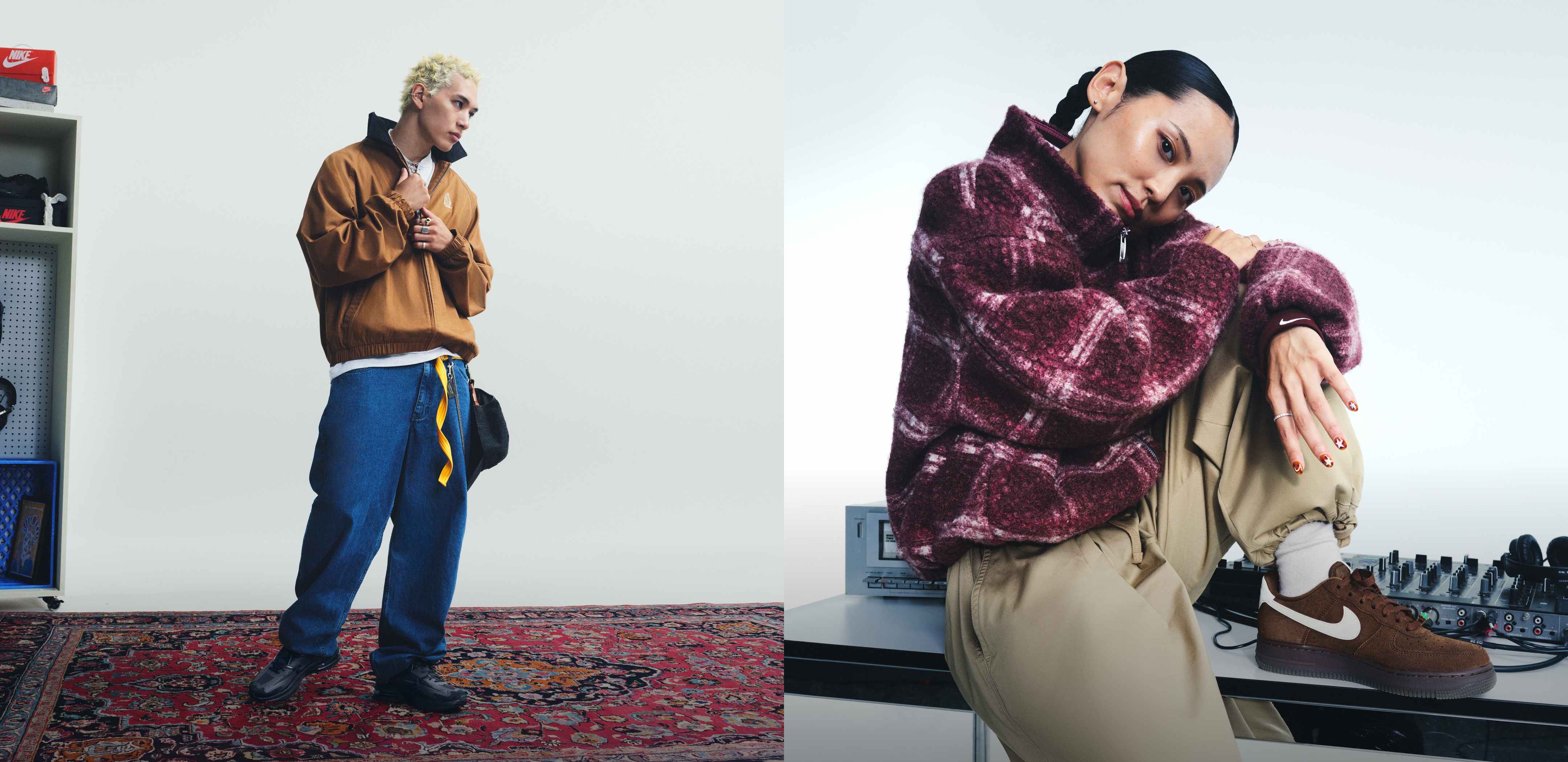 Fall Essentials, Fall style, defined by rich colors and iconic sneakers.