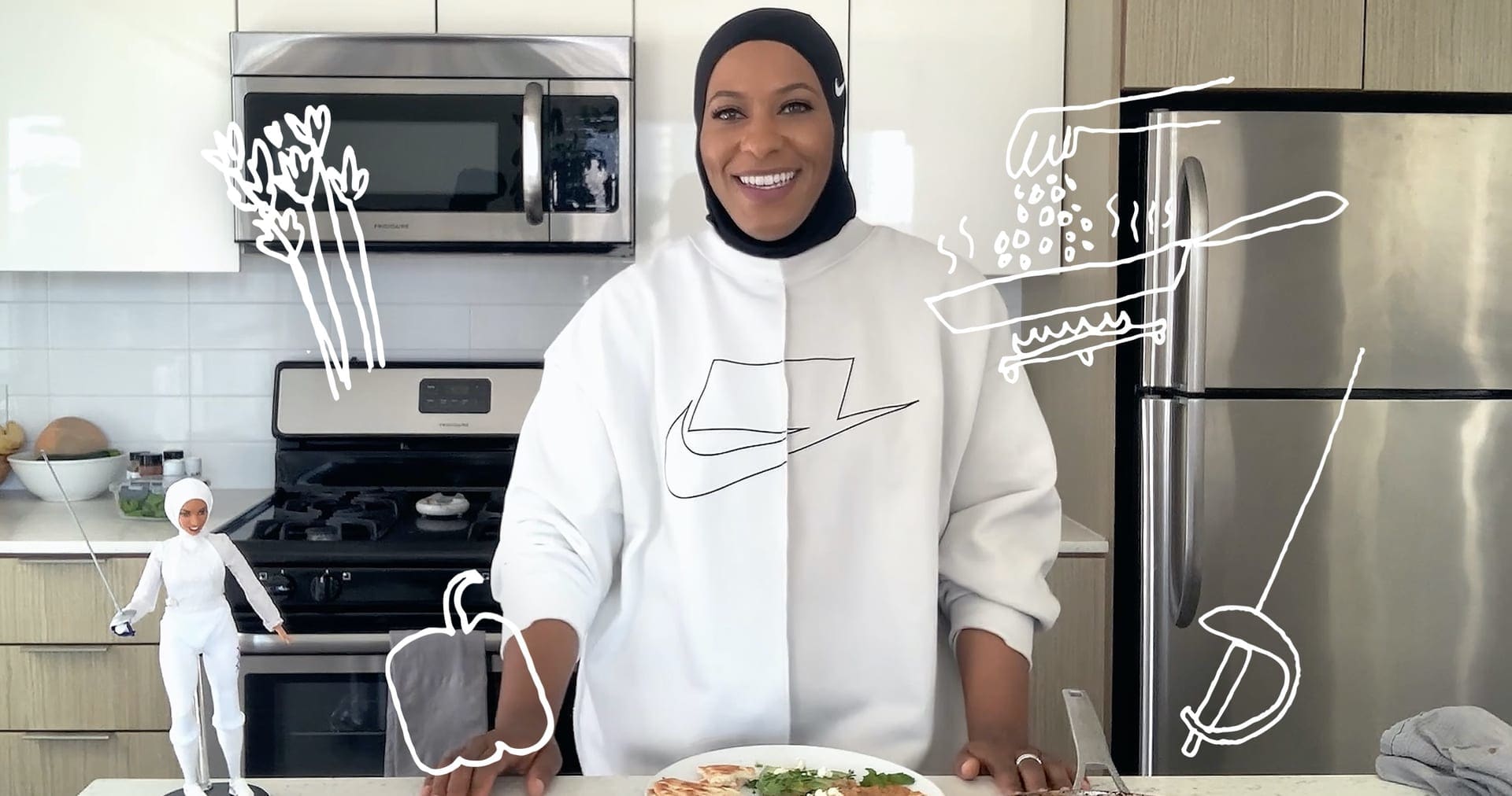 운동선수의 요리책: 이브티하즈 무하마드(Ibtihaj Muhammad)의 샥슈카 셰이크업