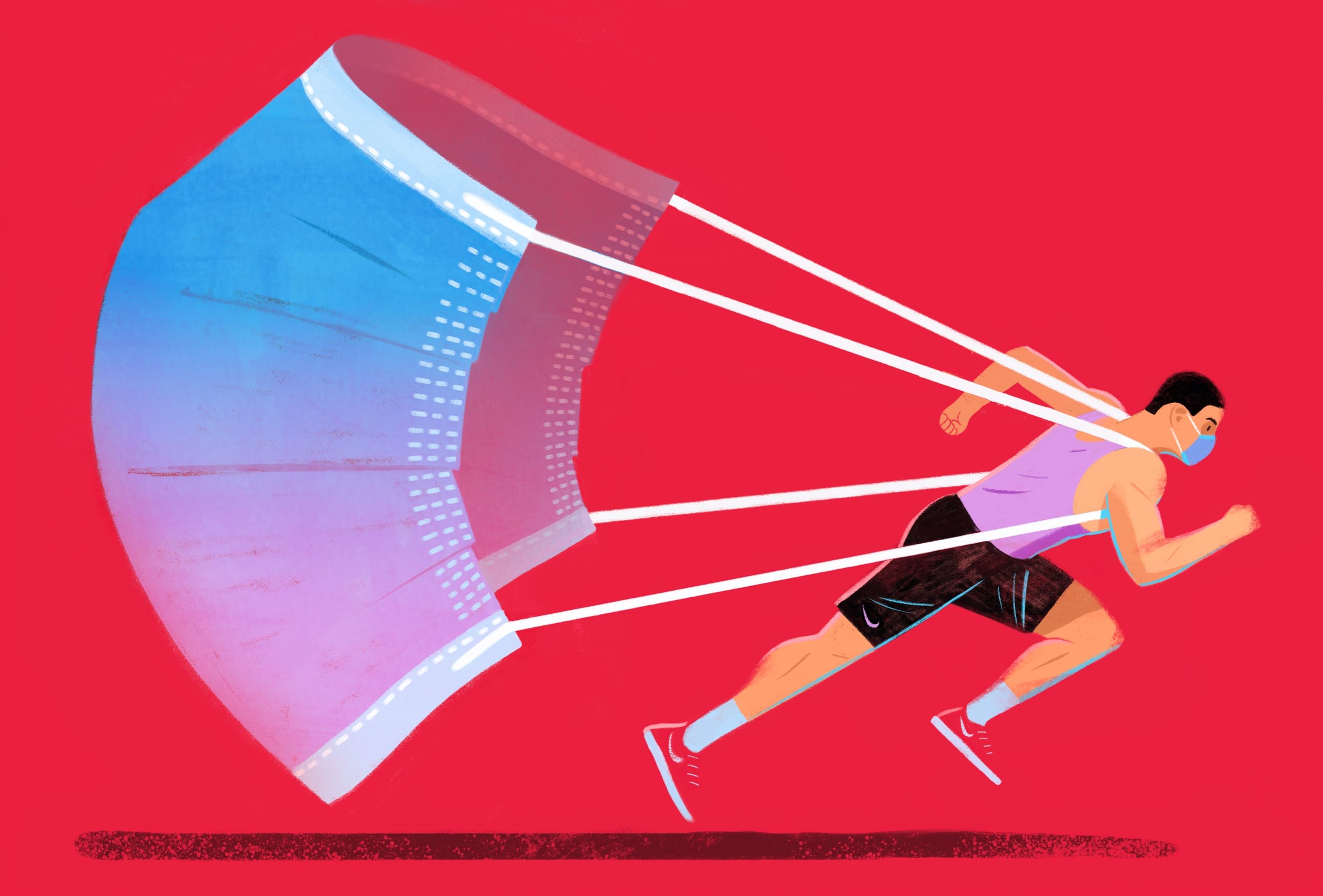 Je work-out doen met een mondkapje op