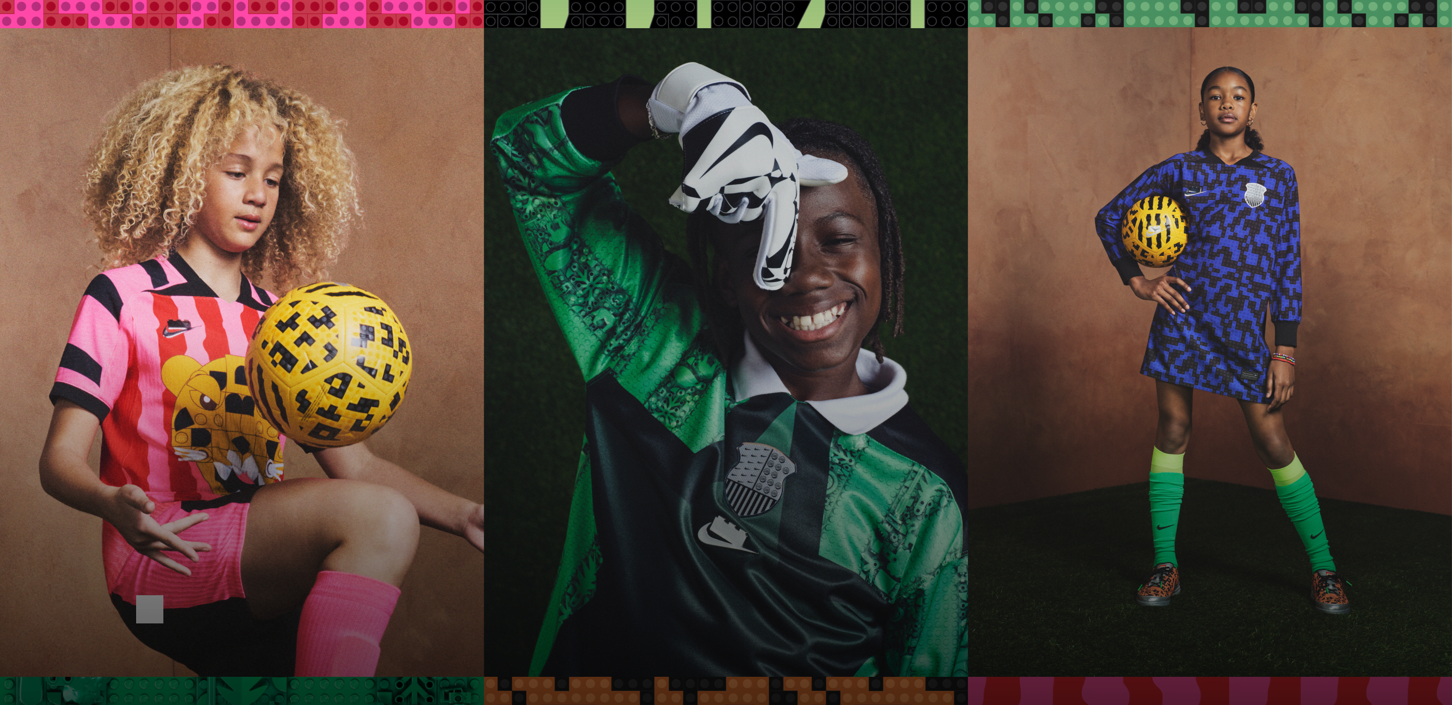 Nike and LEGO® Partnership, NIKE SOCCER X LEGO®COLLECTION