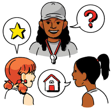 Setting her up for success, Encouraging girls to form connections in sport, slide 2 of 3