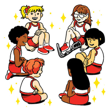 Setting her up for success, Encouraging girls to form connections in sport, slide 1 of 3