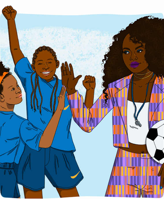 JJ Roble: coach di calcio per bambine e ragazze