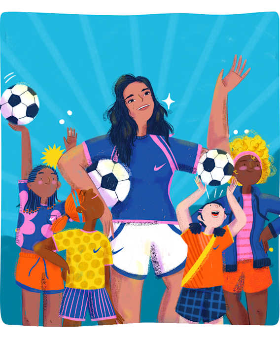 Ellen Ramasedi zet zich in voor sport voor meisjes