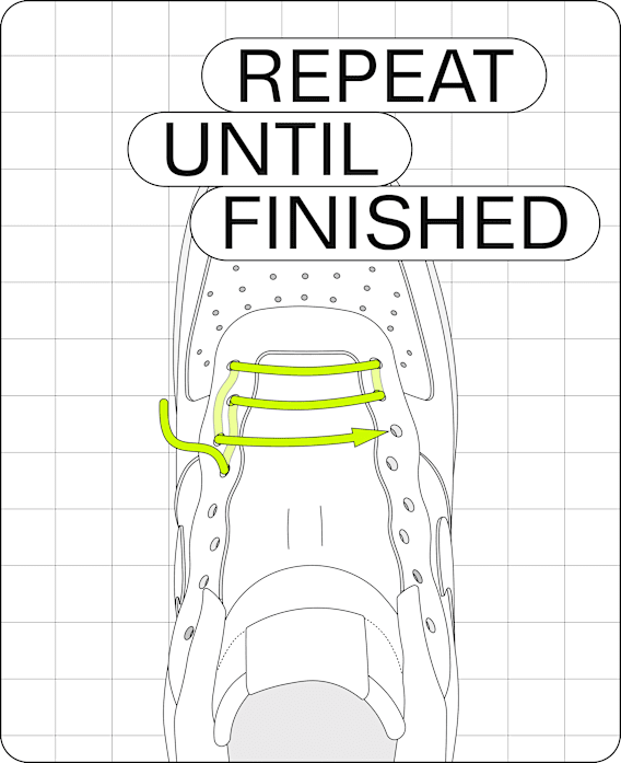 Transforme ta paire de chaussures grâce à différents types de laçage