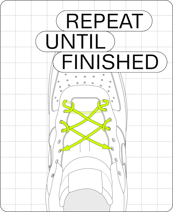 Transforme ta paire de chaussures grâce à différents types de laçage
