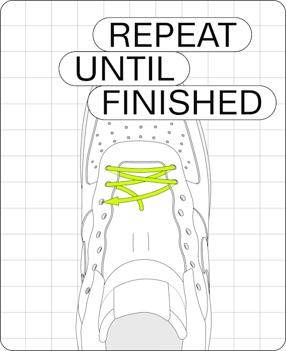 Transforme ta paire de chaussures grâce à différents types de laçage