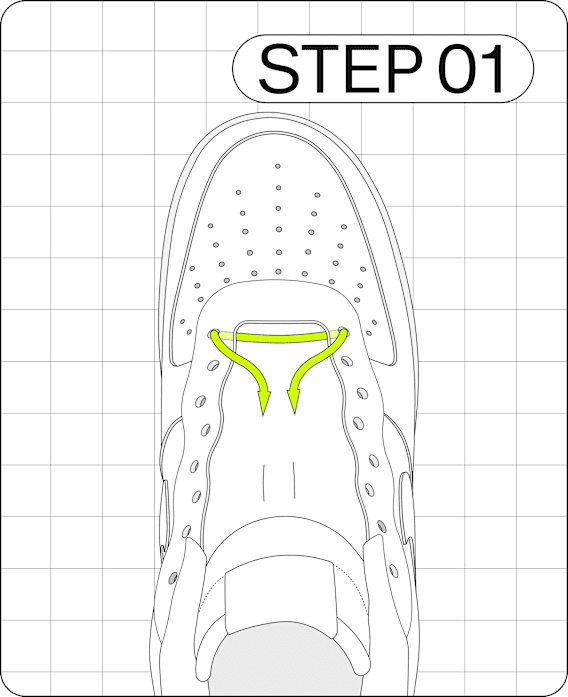 Transforme ta paire de chaussures grâce à différents types de laçage