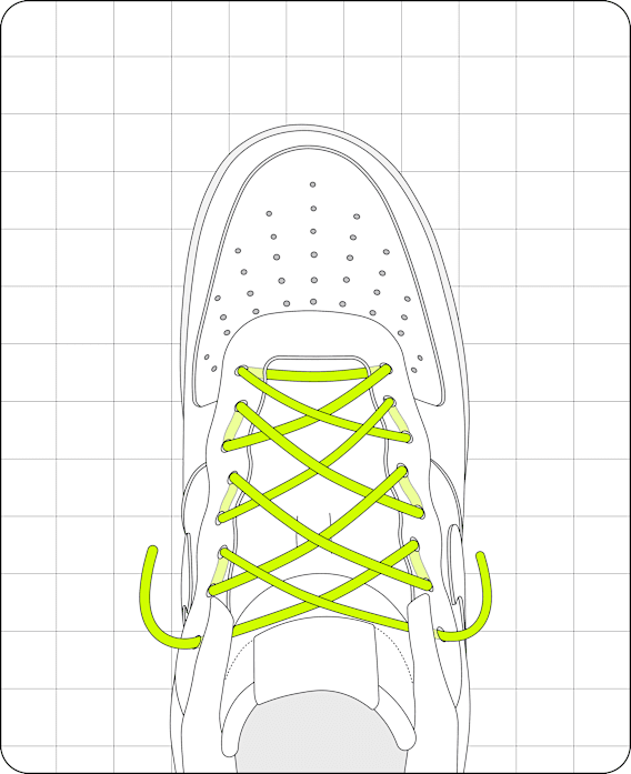 Transforme ta paire de chaussures grâce à différents types de laçage