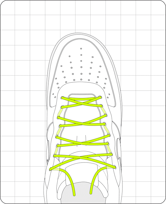 Transforme ta paire de chaussures grâce à différents types de laçage