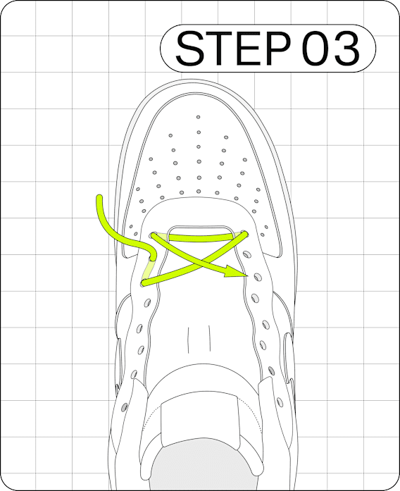 Transforme ta paire de chaussures grâce à différents types de laçage
