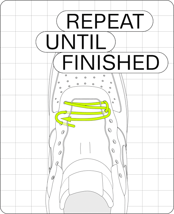 Transforme ta paire de chaussures grâce à différents types de laçage