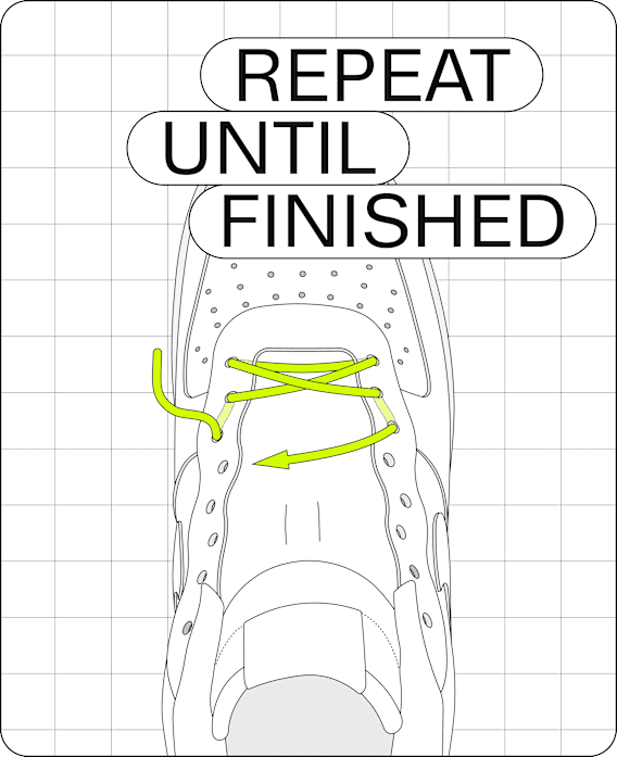 Transforme ta paire de chaussures grâce à différents types de laçage