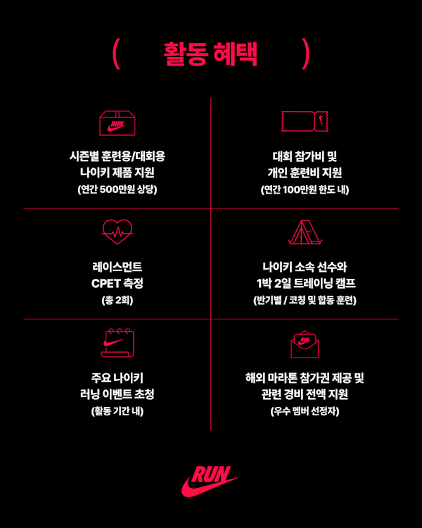 스우시 러너스 자세히 보기, 나이키 SWOOSH RUNNERS 모집 안내, slide 2 of 5