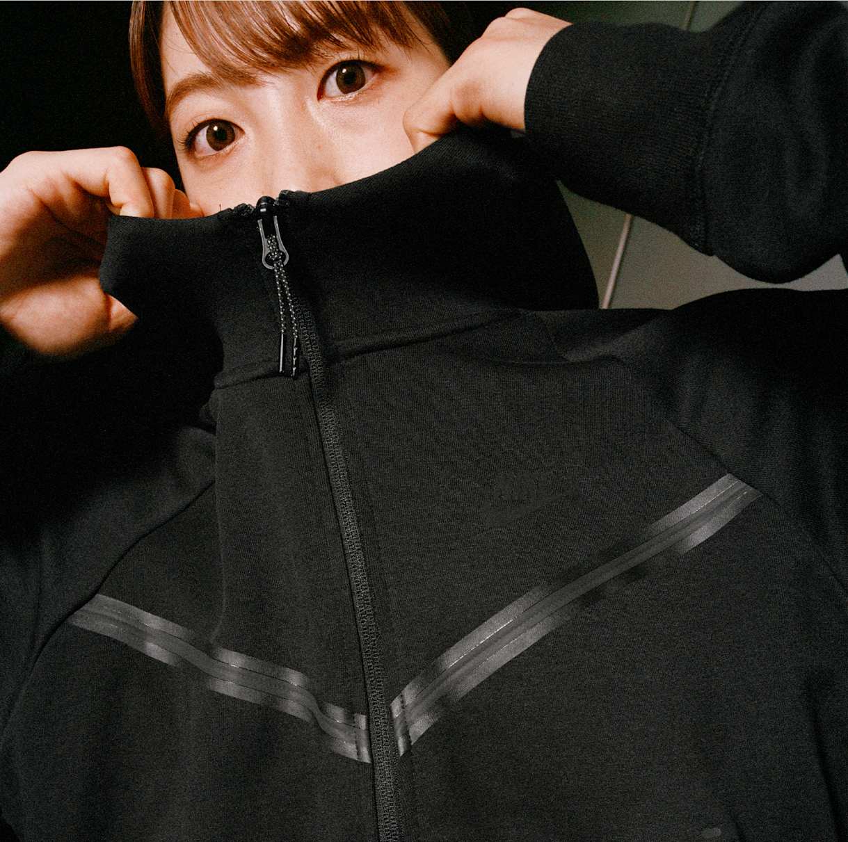 テック フリース 永田萌絵のオフコート