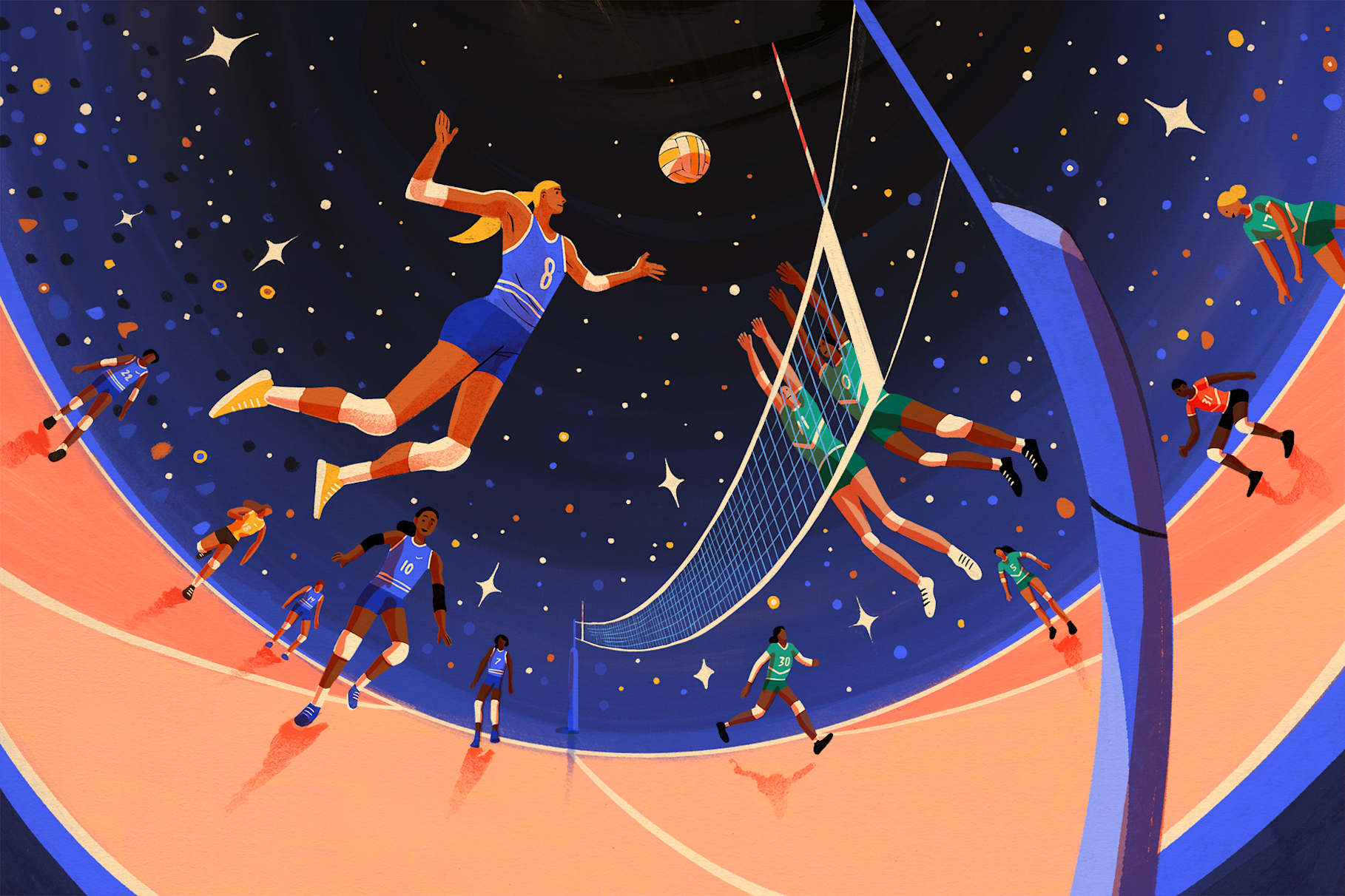 バレーボールにはどんなポジションがある?