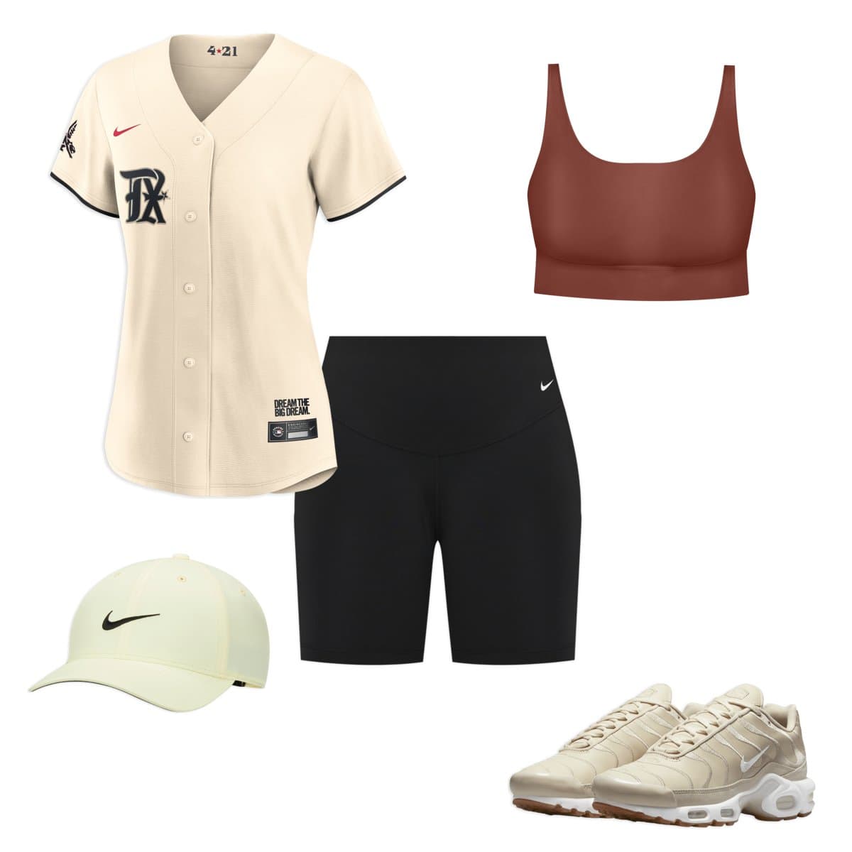 Styling von Nike Baseballtrikots