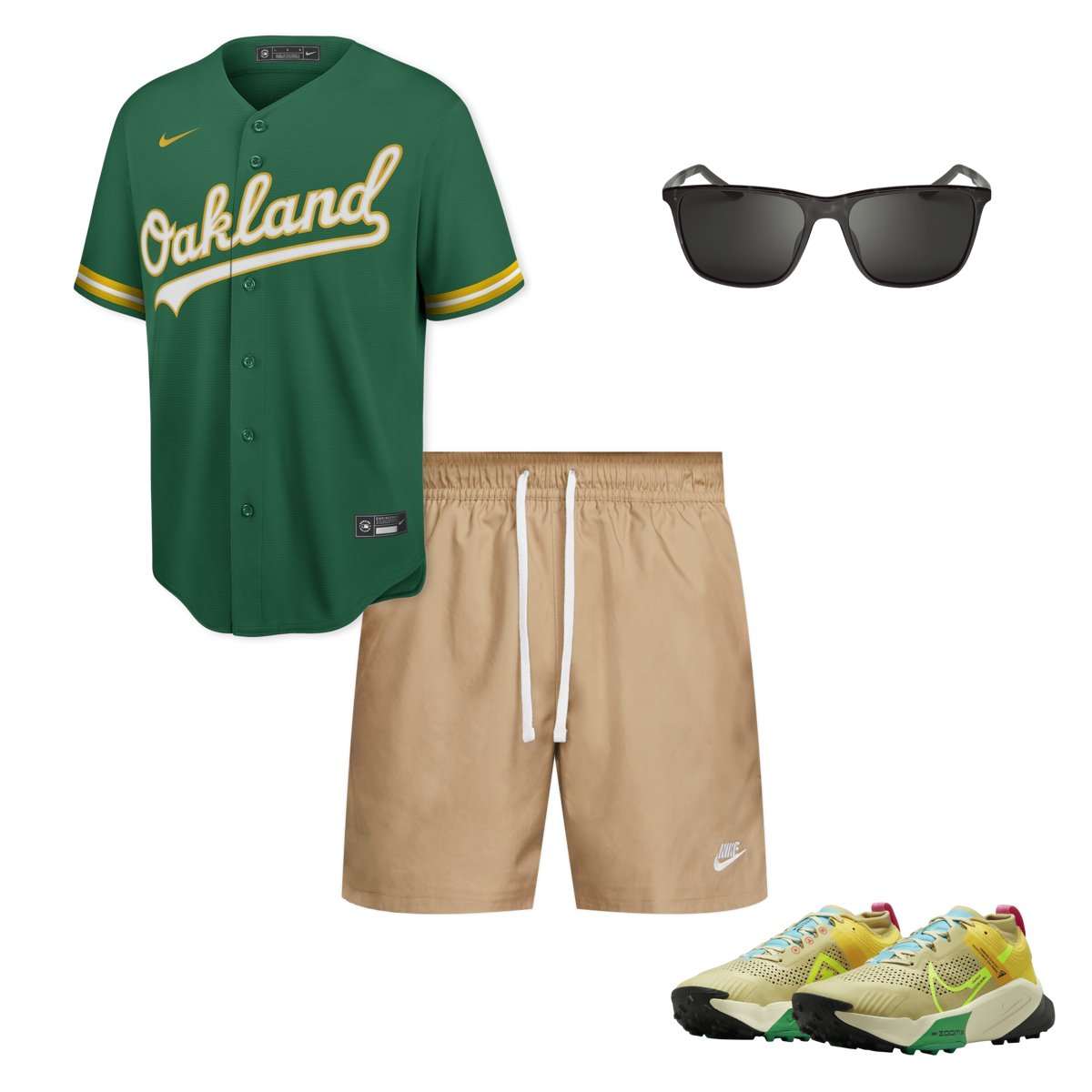 Styling von Nike Baseballtrikots