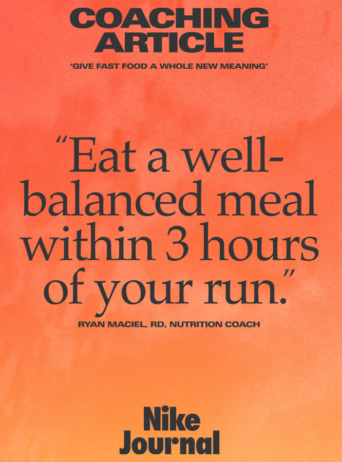 Toujours plus vite, Chapitre 3 : le guide de course de Nike Running