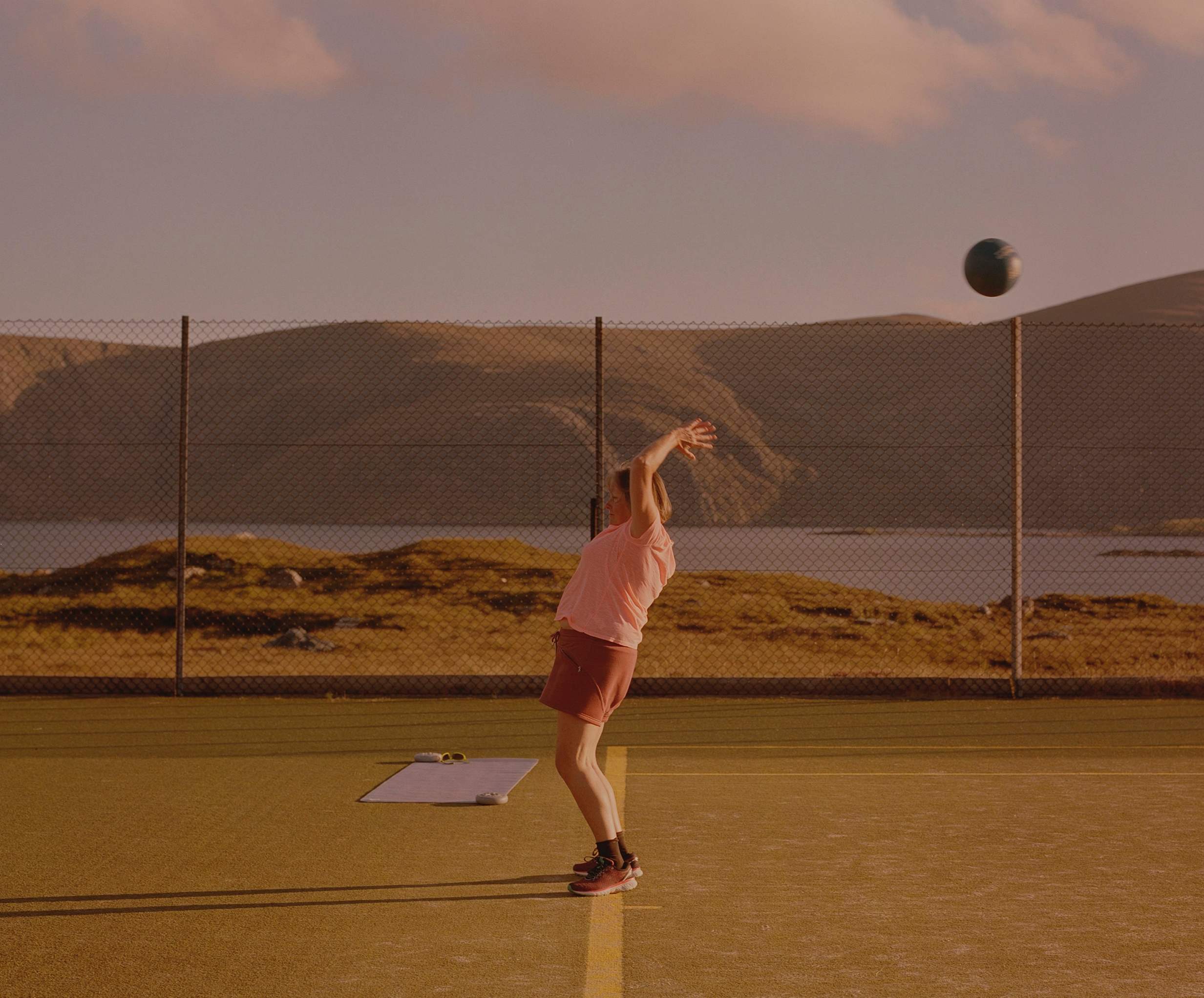 Le court de tennis de Bunabhainneadar