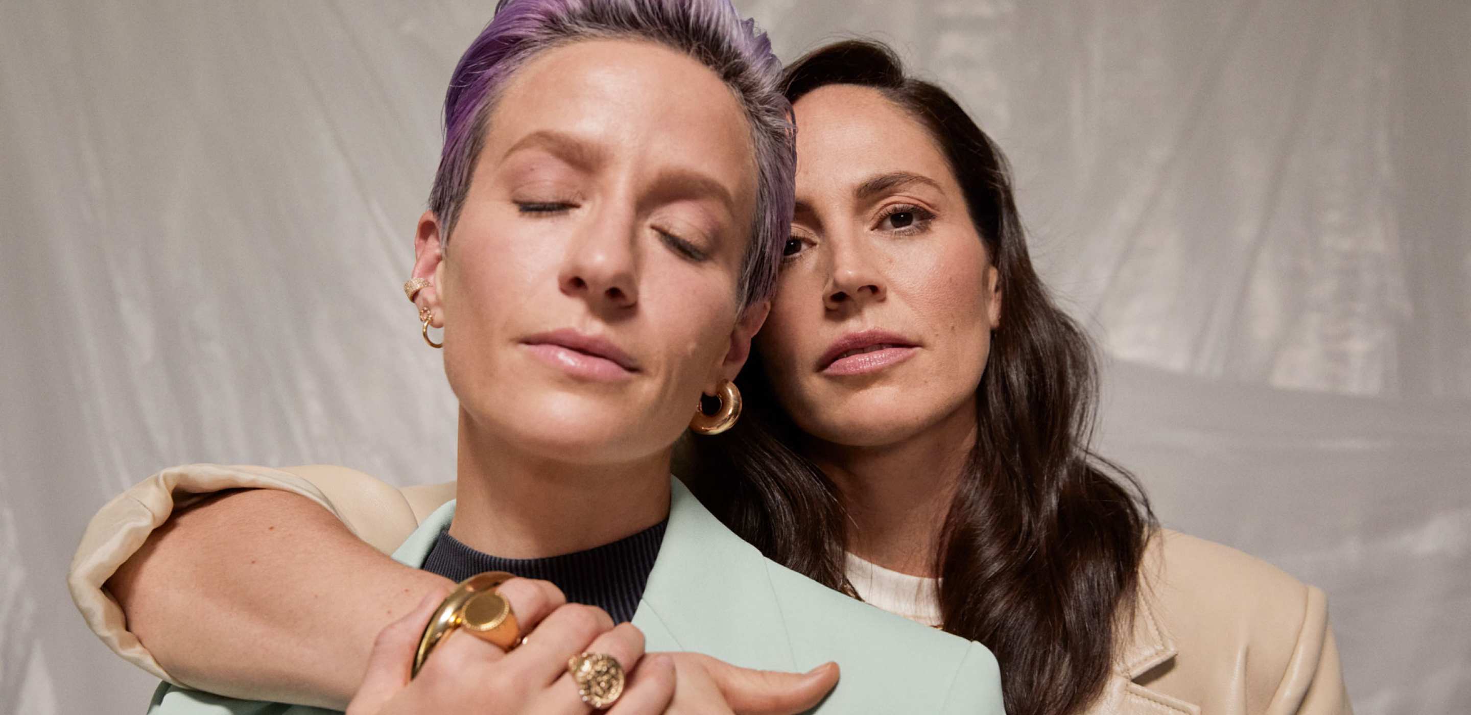 Νέες νικήτριες: Megan Rapinoe και Sue Bird.