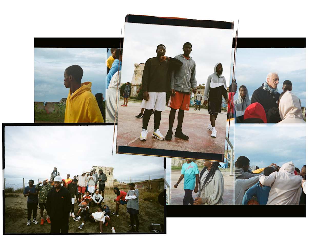 Courtside in Castel Volturno, Italy