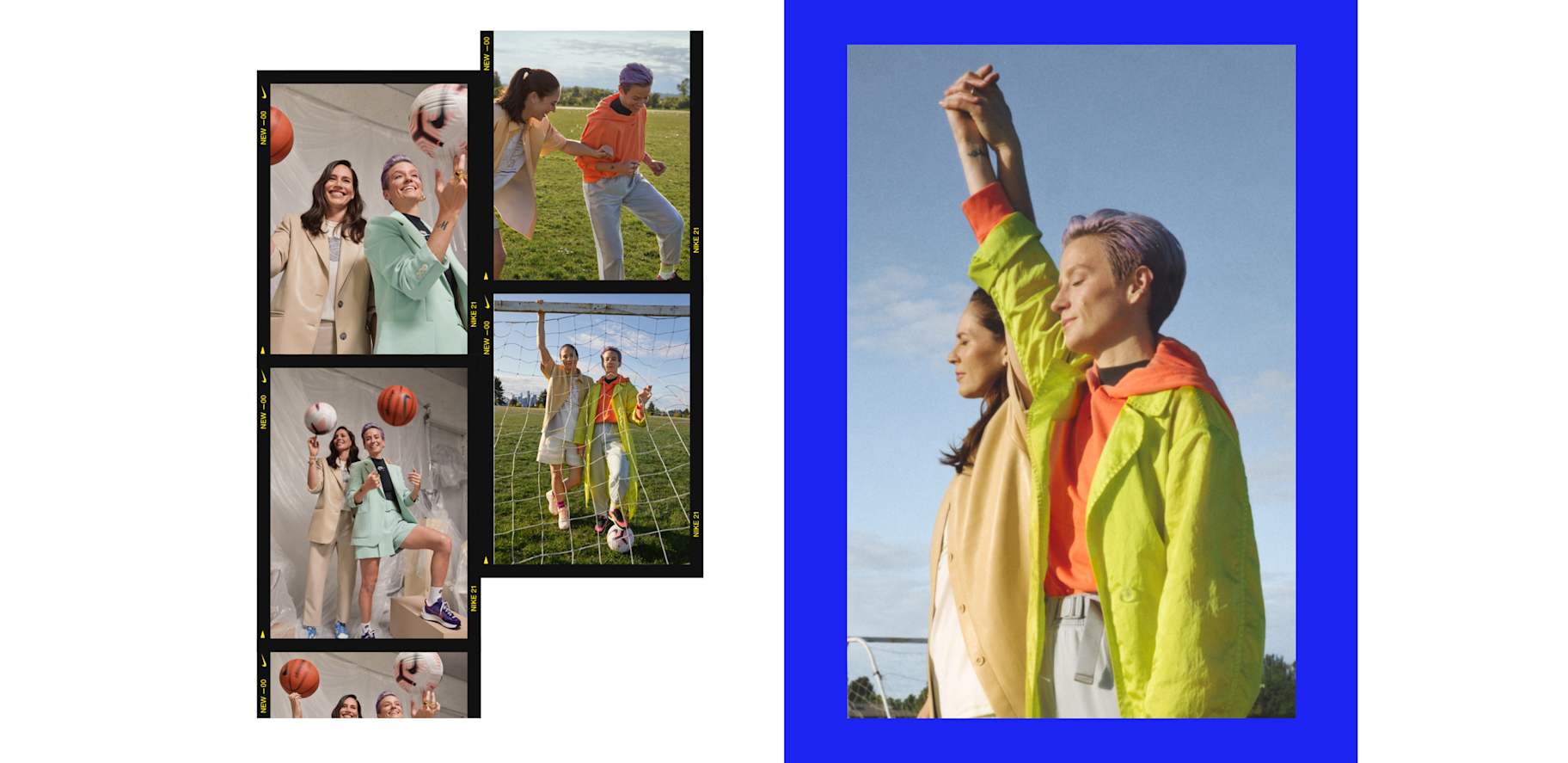 New Victors: Megan Rapinoe and Sue Bird.