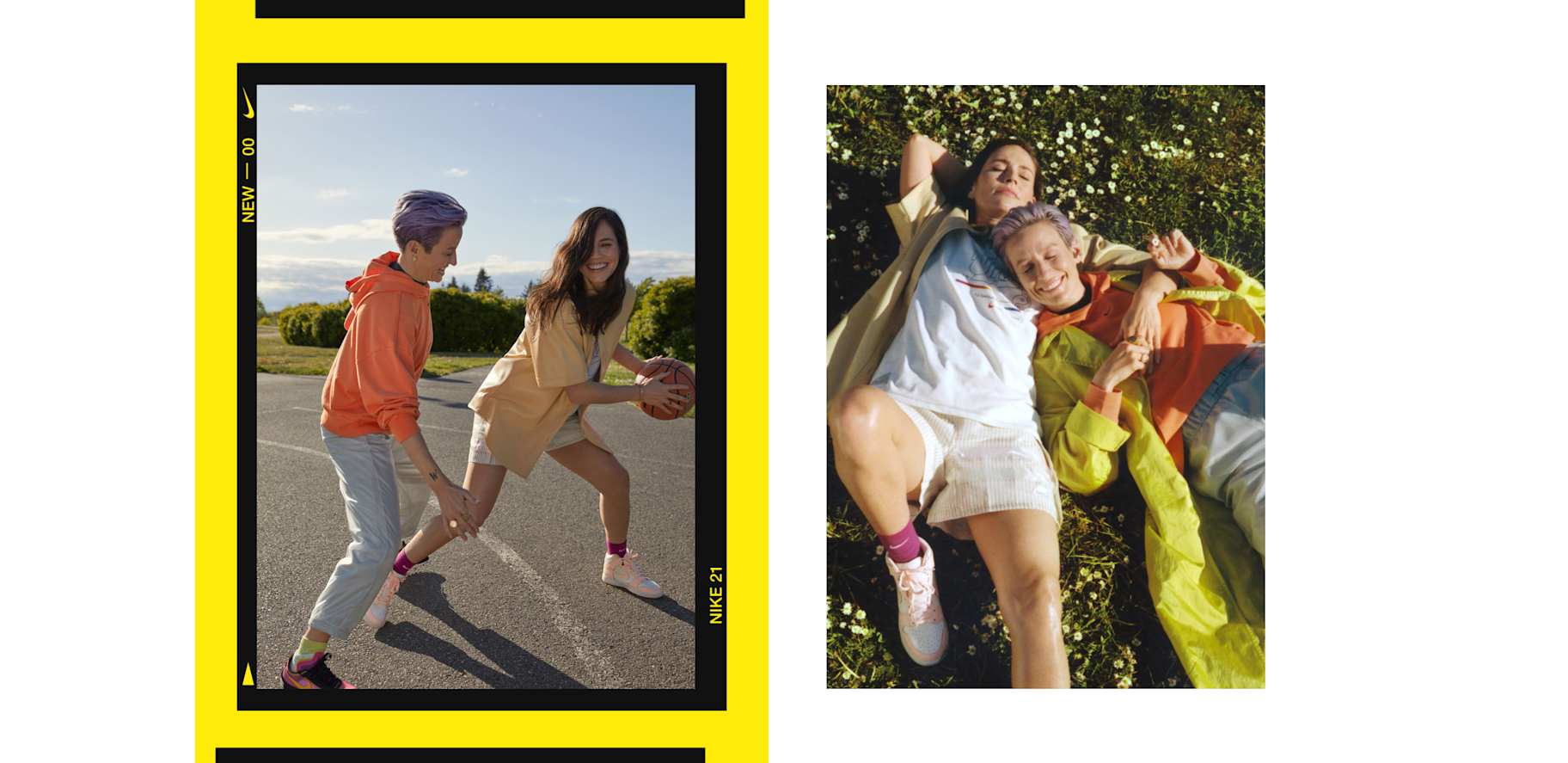 New Victors: Megan Rapinoe and Sue Bird.