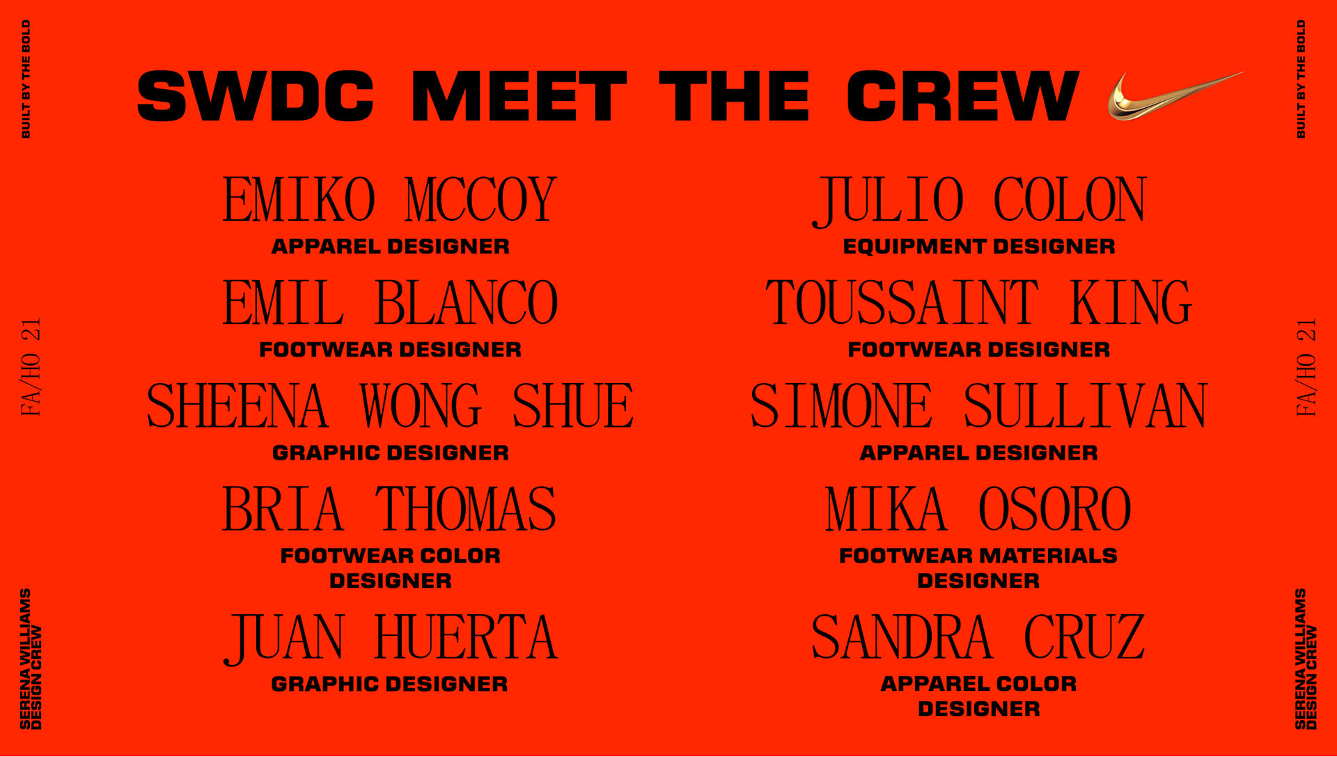 Serena Williams Design Crew Origin