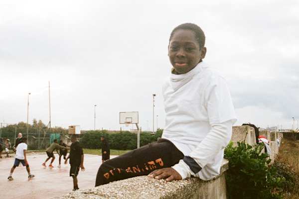Courtside in Castel Volturno, Italy