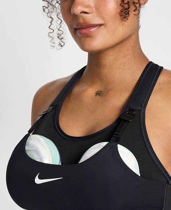 Nouveaux articles Nike pour la maternité : une brassière de sport adaptée aux tire-laits portables et des chaussures EasyOn parfaites pour la grossesse et la période post-partum