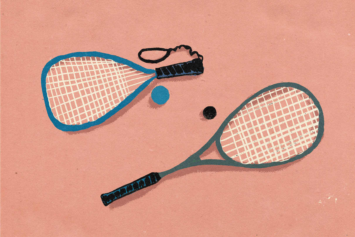 Profis erklären So wird Racquetball gespielt. Nike LU