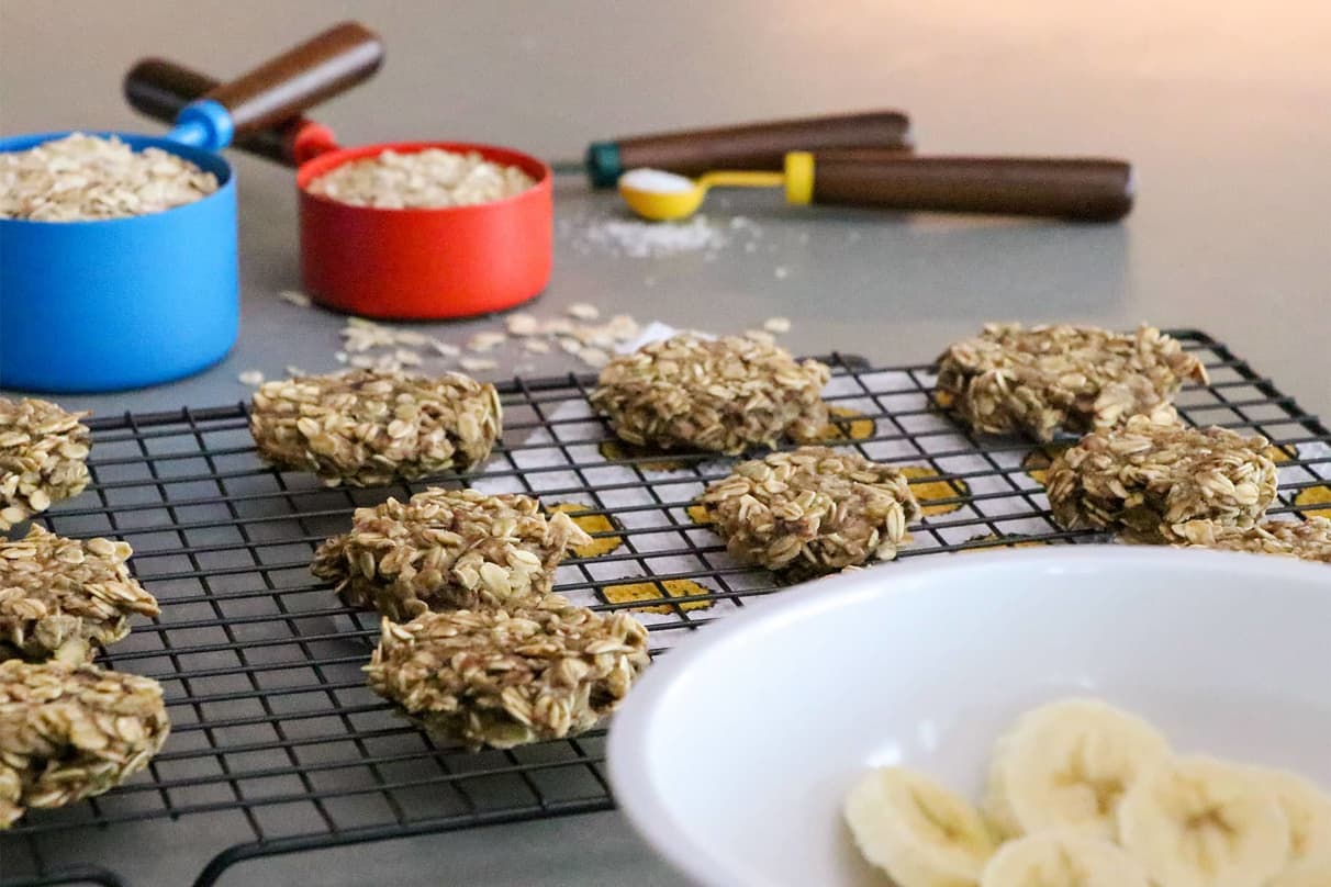 gesunde kekse für kinder zum ausstechen mit banane